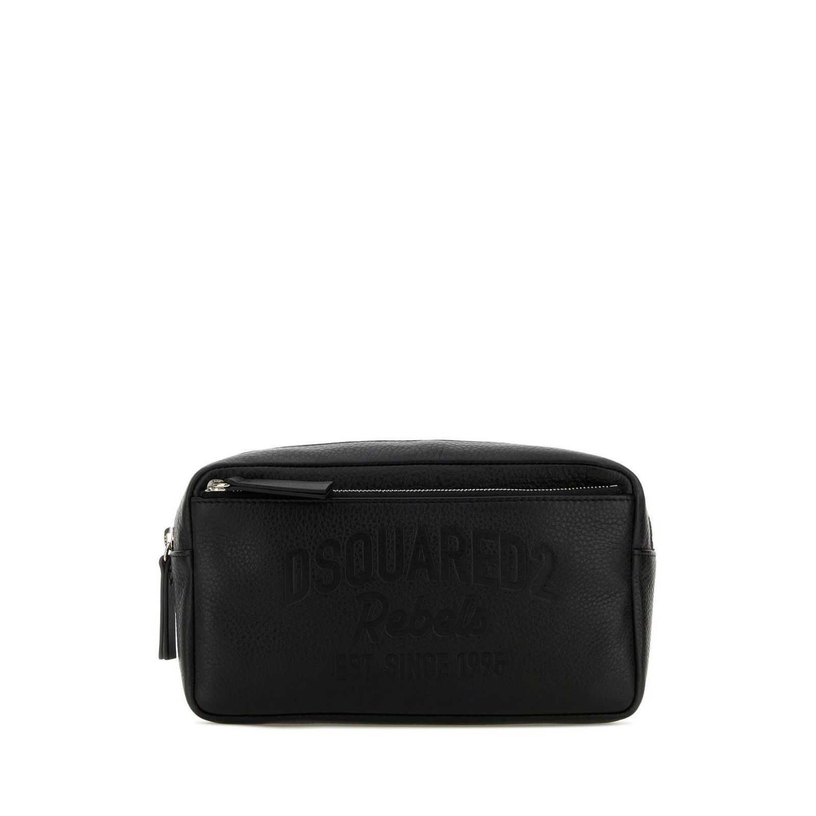 Dsquared2 DSQUARED2 Black Leather Clutch New & Authentic Size ONE SIZE - 1 Thumbnail