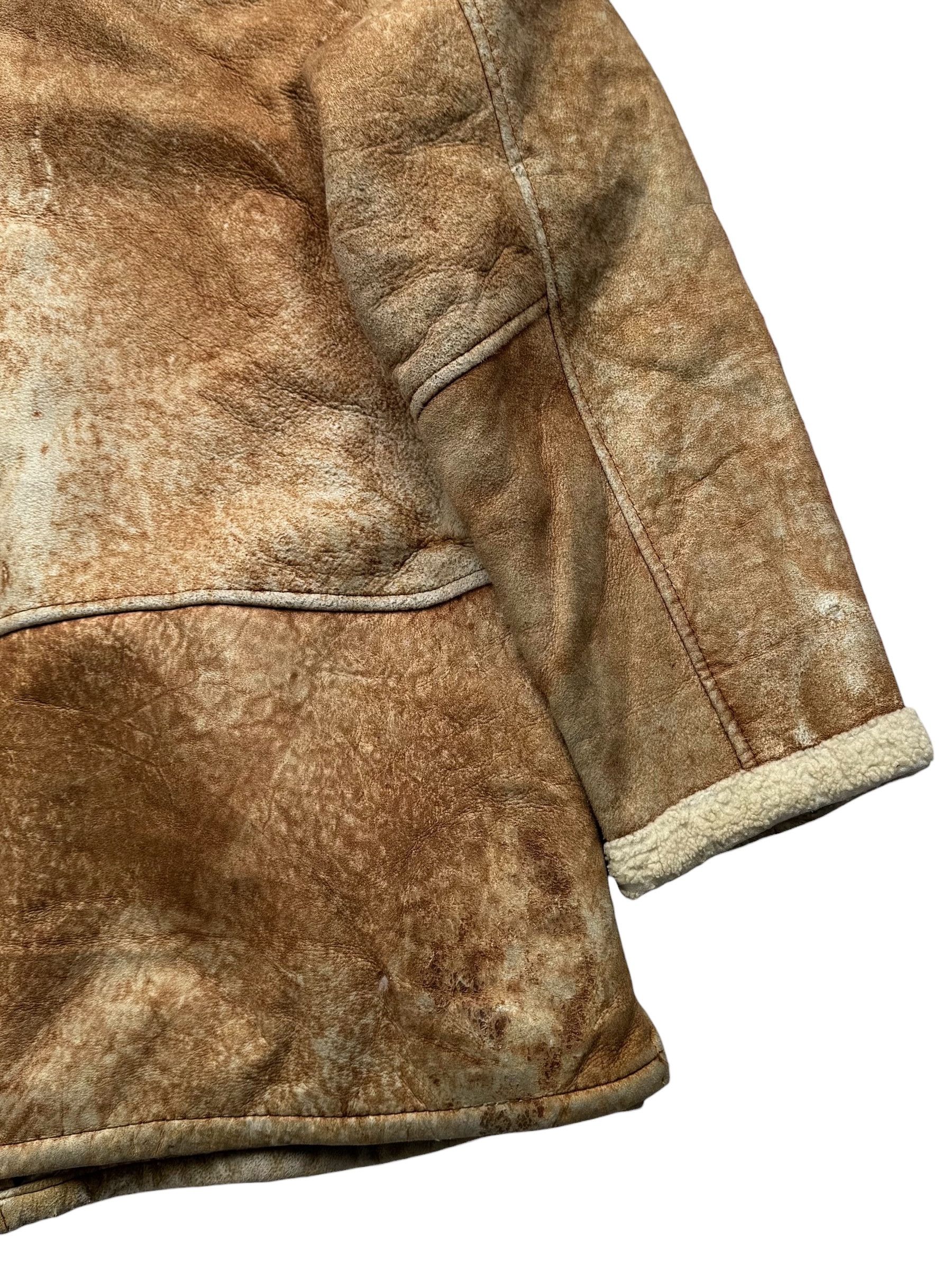 Vintage Y2K Faded Real Sheepskin Coat(V363) Size US M / EU 48-50 / 2 - 14 Thumbnail