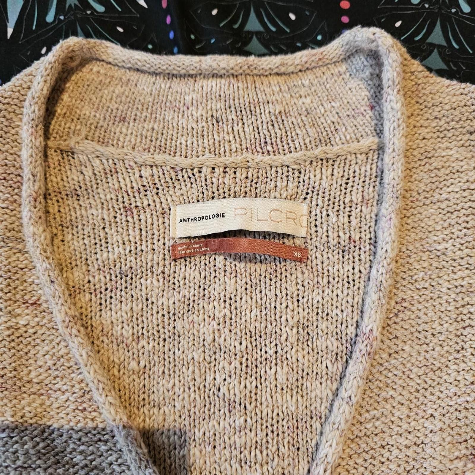 Designer Anthropologie Women's Cream Sweater Size XS / US 0-2 / IT 36-38 - 4 Thumbnail
