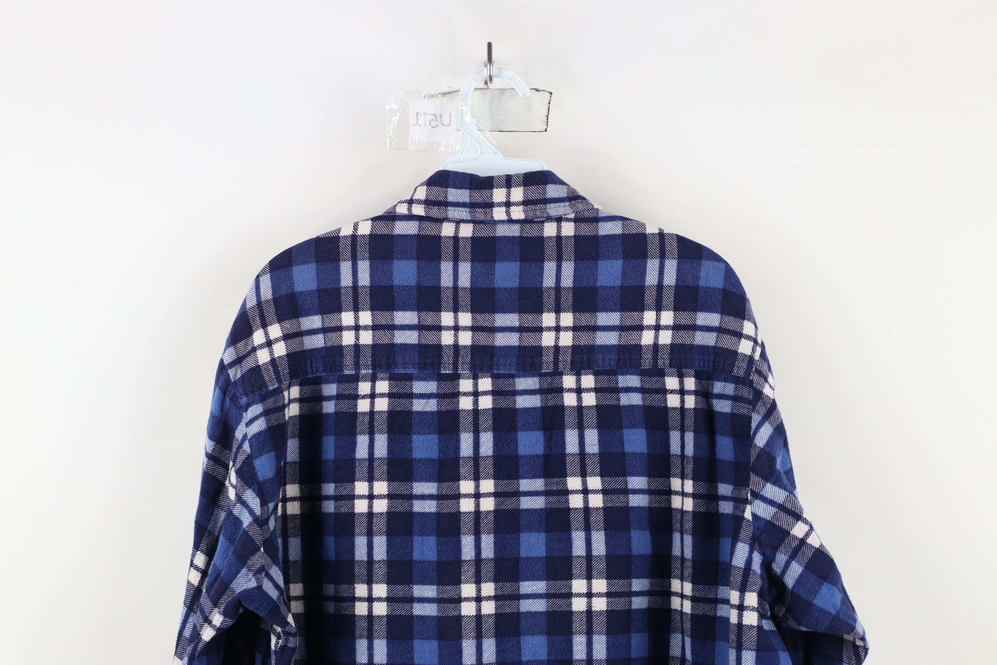 Vintage Vintage 90s Streetwear Flannel Collared Button Shirt Size US L / EU 52-54 / 3 - 11 Thumbnail