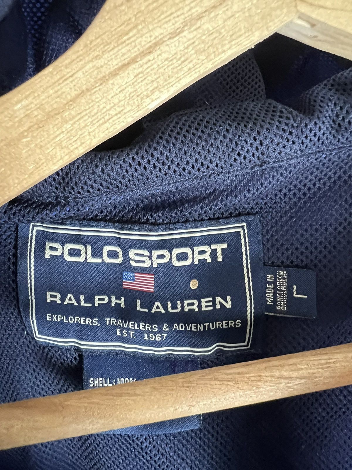 Polo Ralph Lauren Vintage Ralph Lauren Polo Sport Jackets Nylon Size US L / EU 52-54 / 3 - 3 Thumbnail
