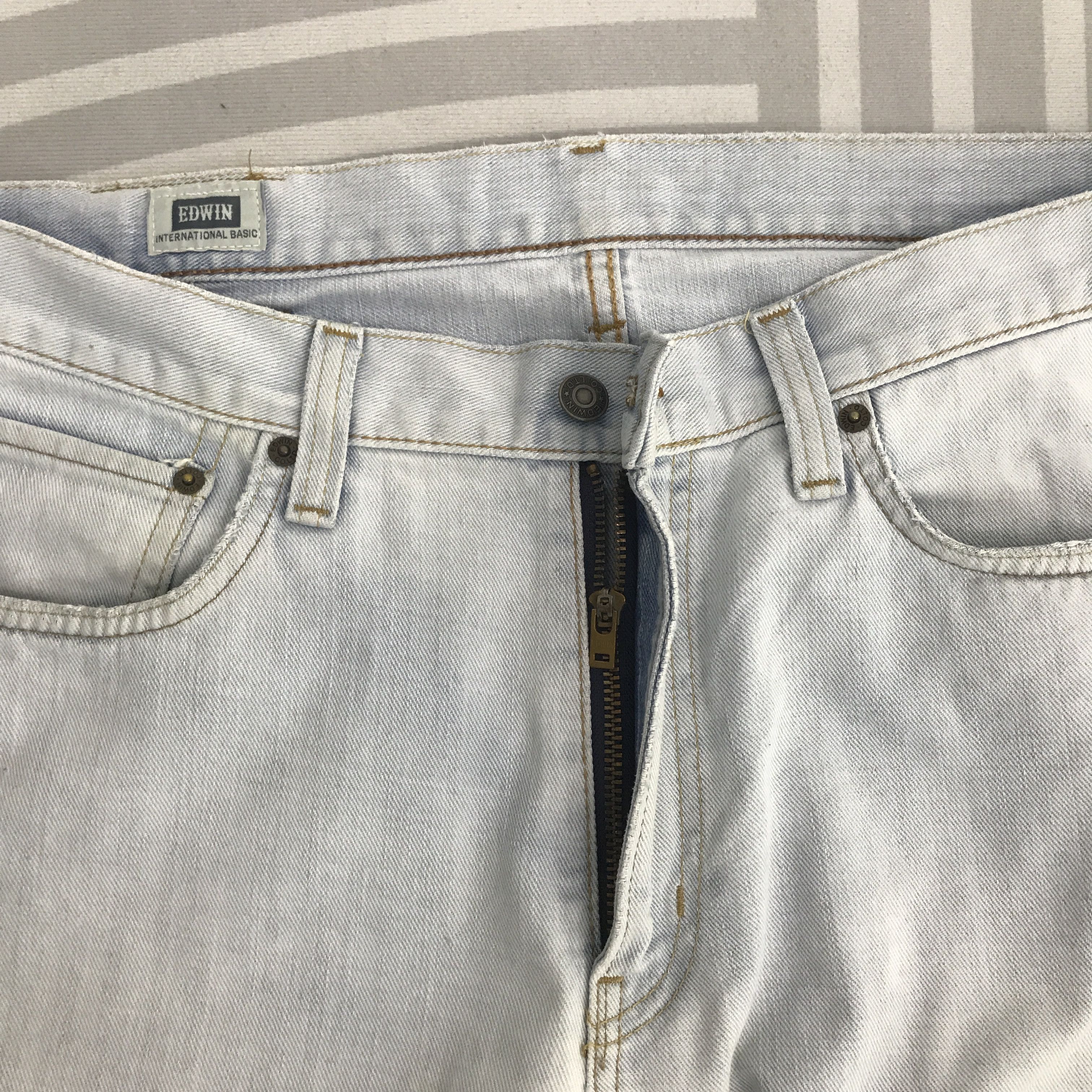 Edwin × Japanese Brand × Vintage Vintage Edwin Light wash Denim jeans pants Size US 35 - 7 Thumbnail