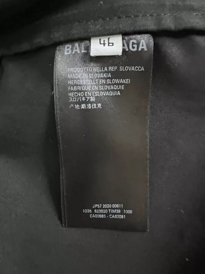 Balenciaga Balenciaga Latte Color Blocked Letter Zip Up Jacket Size US S / EU 44-46 / 1 - 4 Thumbnail