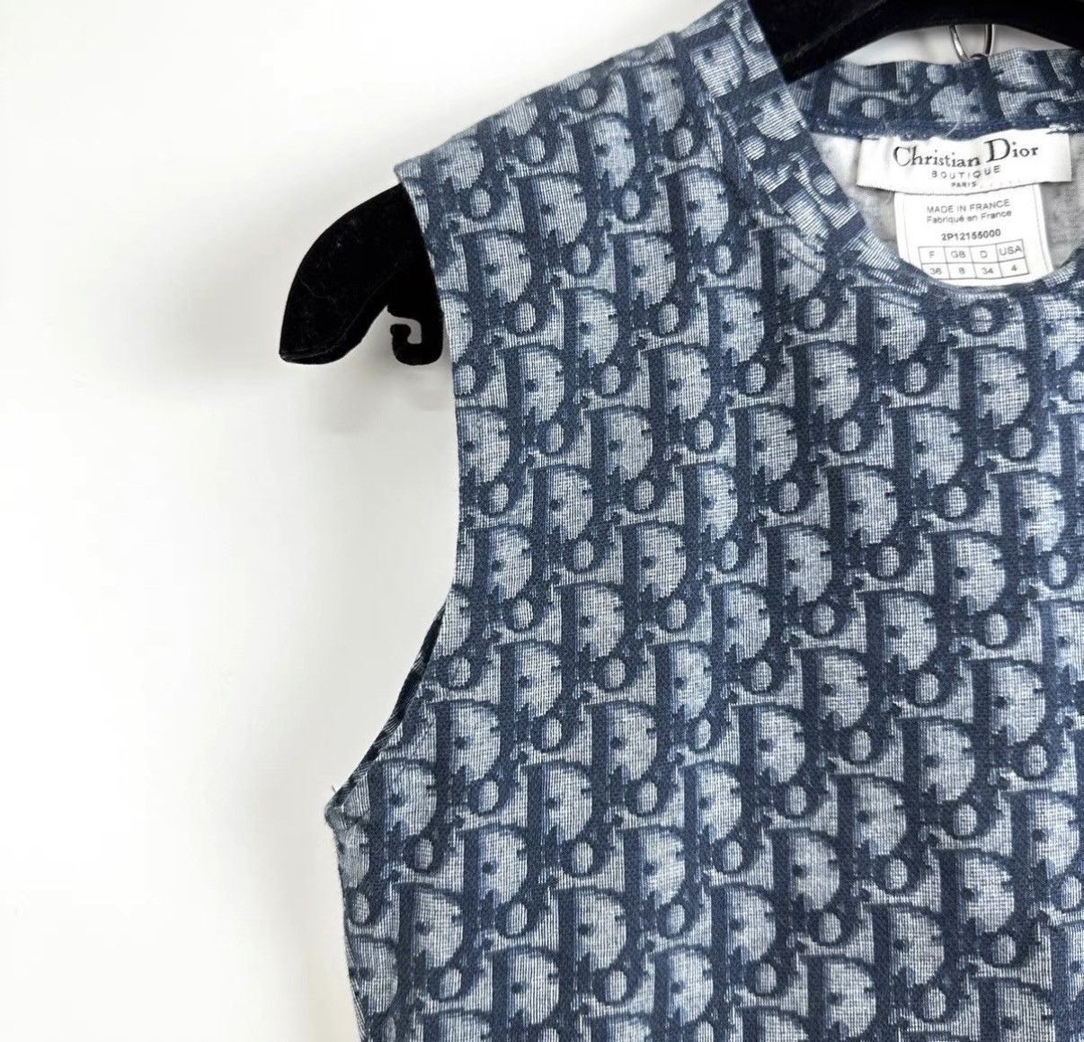 Dior DIOR Oblique All Over Print Sleeveless Tank Top K12 Size XS / US 0-2 / IT 36-38 - 5 Thumbnail