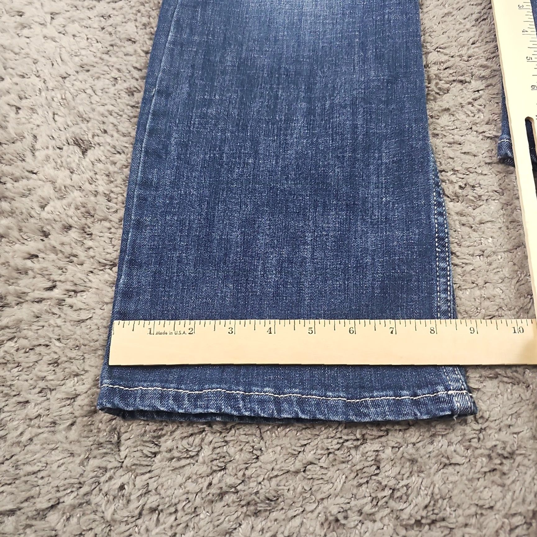 Wrangler Wrangler Jeans Womens Bootcut Denim 31x28 Mid Rise Stretch 11 Blue Cotton Spandex Polyester Size 32" / US 10 / IT 46 - 7 Thumbnail
