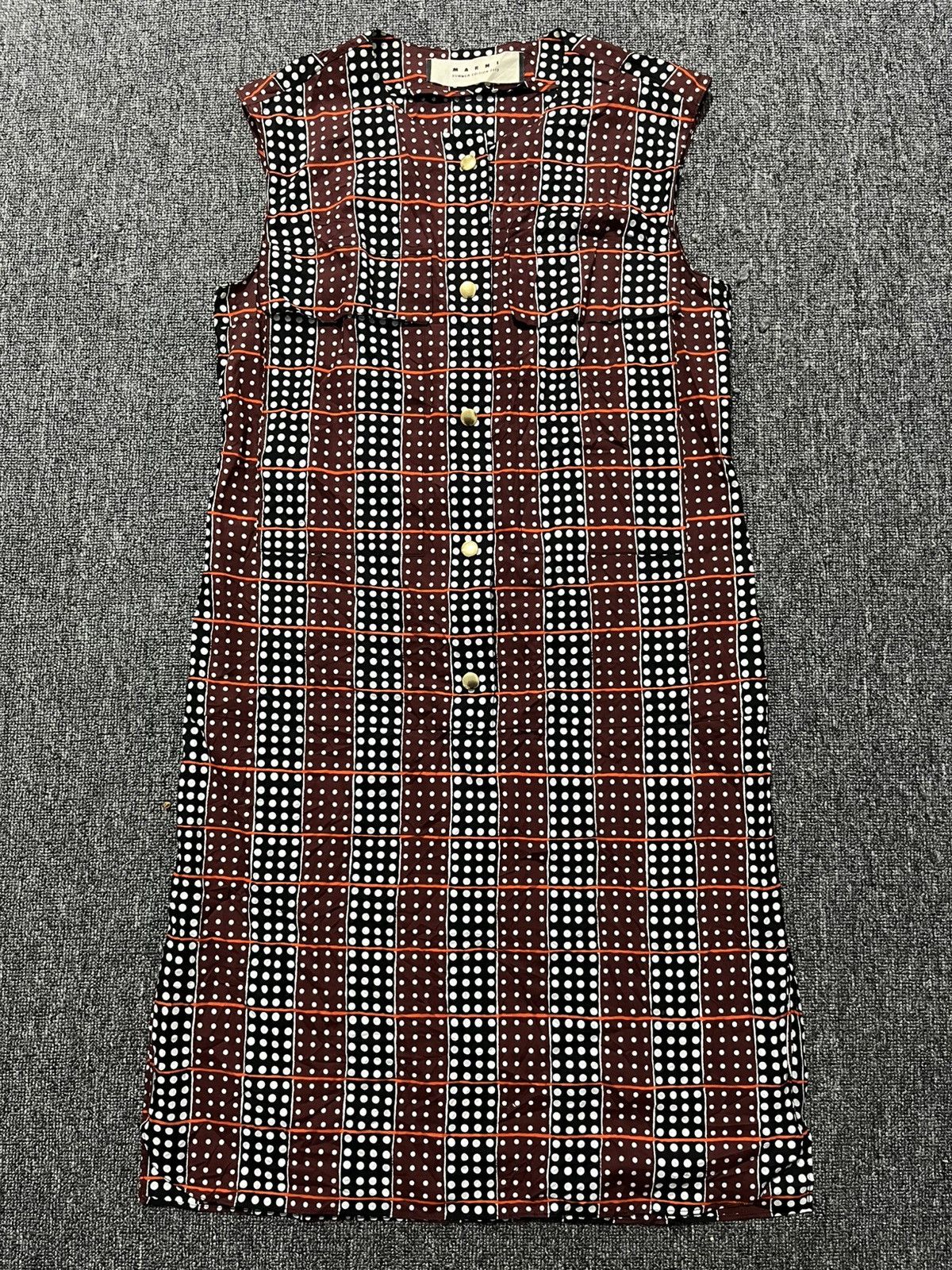 Marni MARNI Summer 2013 plaid dress Size S / US 4 / IT 40 - 1 Thumbnail