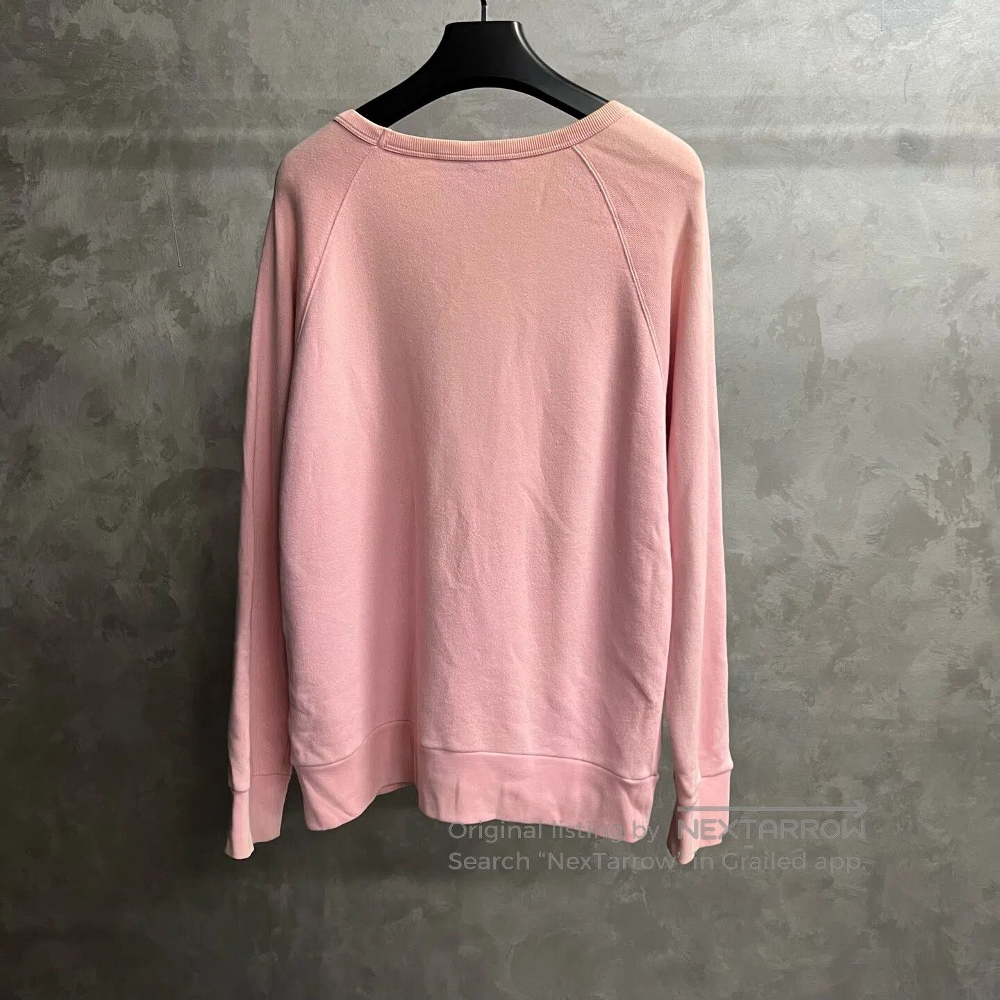 Gucci Guicci Pink logo-print round-neck long-sleeve hoodie| Size S / US 4 / IT 40 - 5 Thumbnail