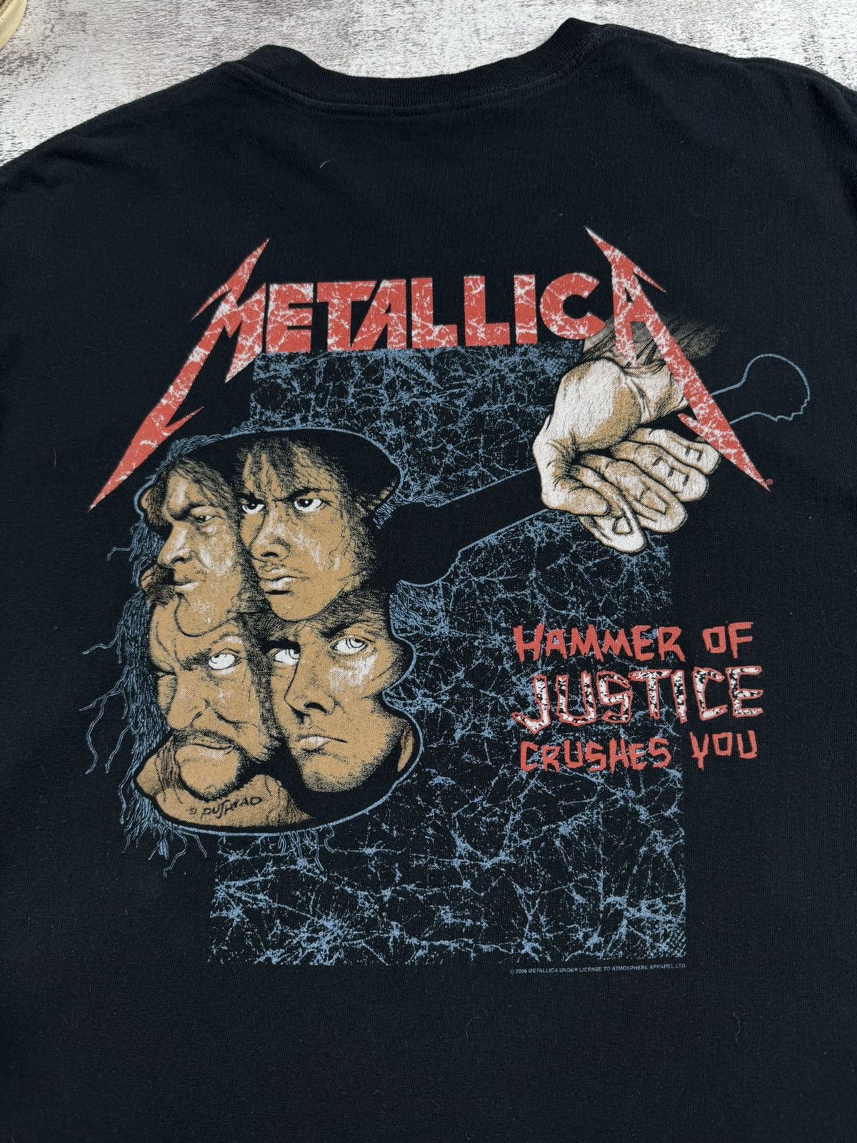 Metallica Metallica 1994 Vintage 90s Justice For All Rock Tour Rap Merch Band Tee T Shirt Size US M / EU 48-50 / 2 - 17 Thumbnail