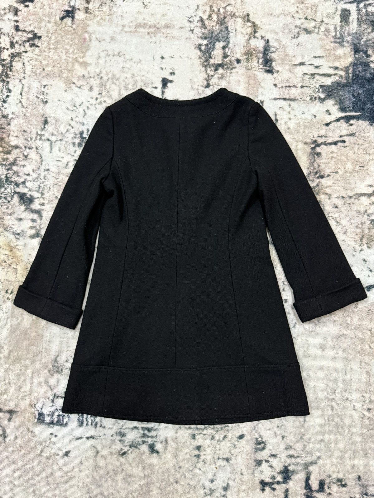 Designer × Sonia Rykiel Sonia Rykiel Knit Black Cardigan Button Up Jacket Size S / US 4 / IT 40 - 9 Thumbnail
