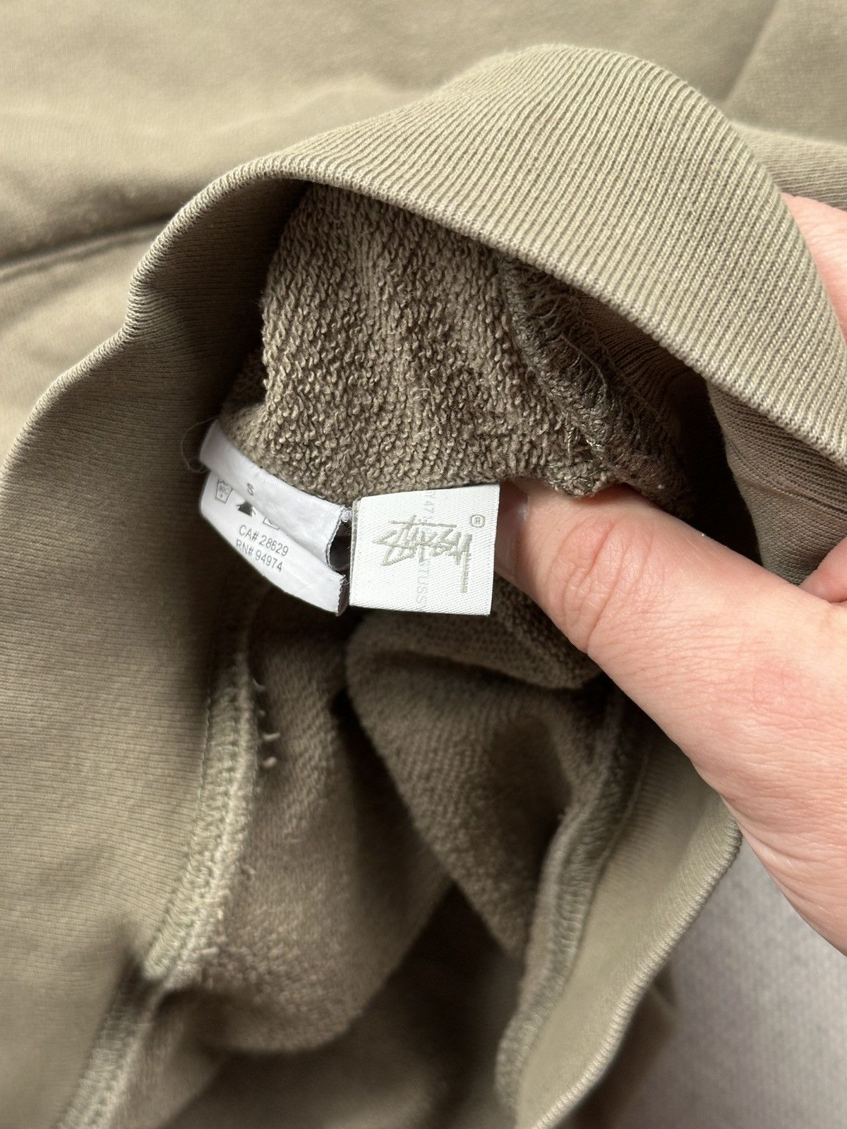 Stussy Stussy Classic Logo Hoodie Beige Streetwear Essential Y2K Size US S / EU 44-46 / 1 - 13 Thumbnail