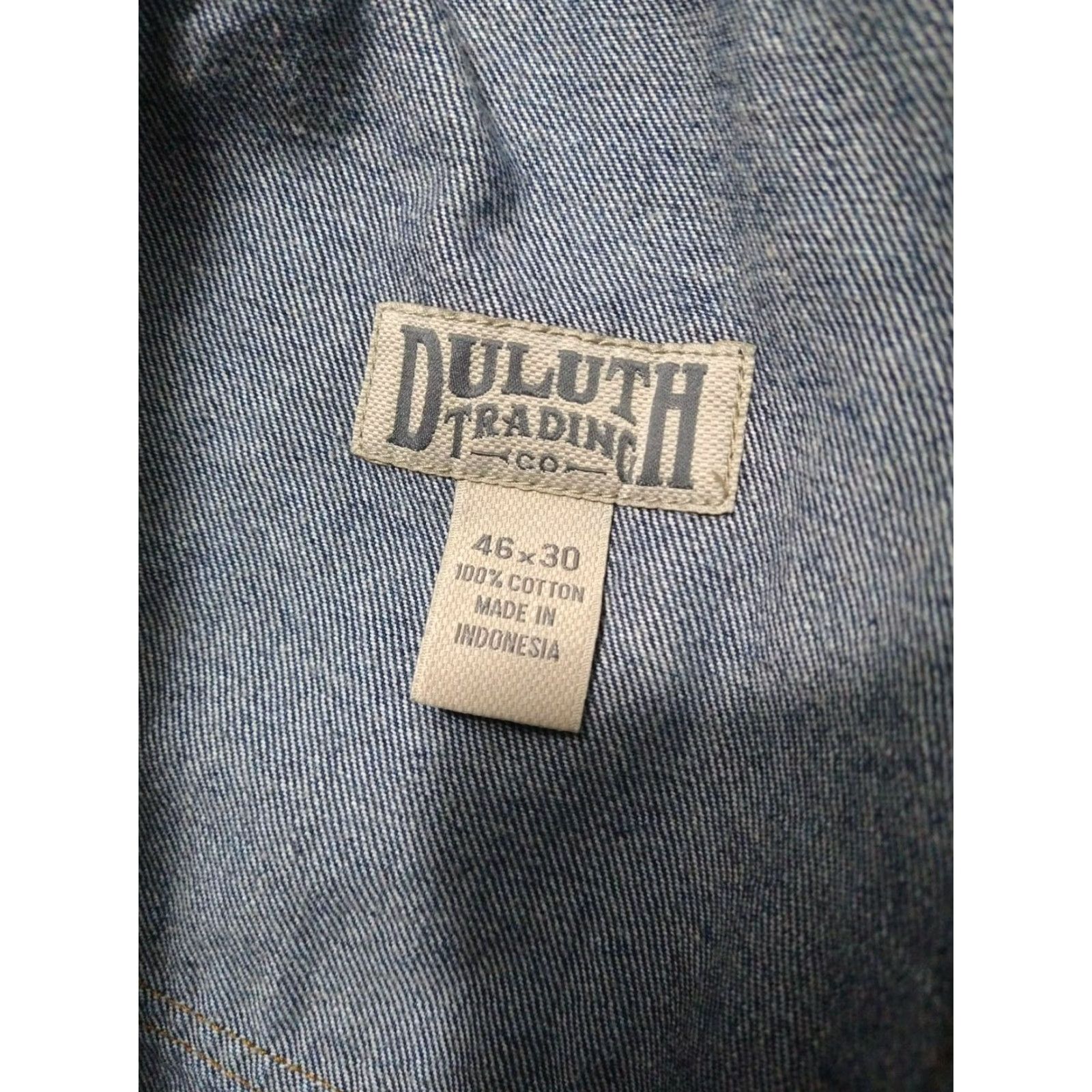 Duluth Trading Company Duluth Trading Co. Jeans Mens 46x30 Blue Denim 5-Pocket Ballroom Relaxed Fit Straight Leg Size US 30 / EU 46 - 7 Thumbnail