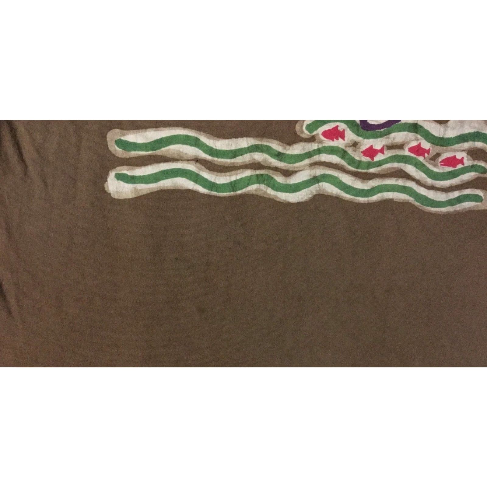 Vintage VINTAGE 90s Abstract Animal Art Faded Distress Shirt M L Boxy Nature Punk Grunge 80s Shirt Mens Brown Size US M / EU 48-50 / 2 - 5 Thumbnail
