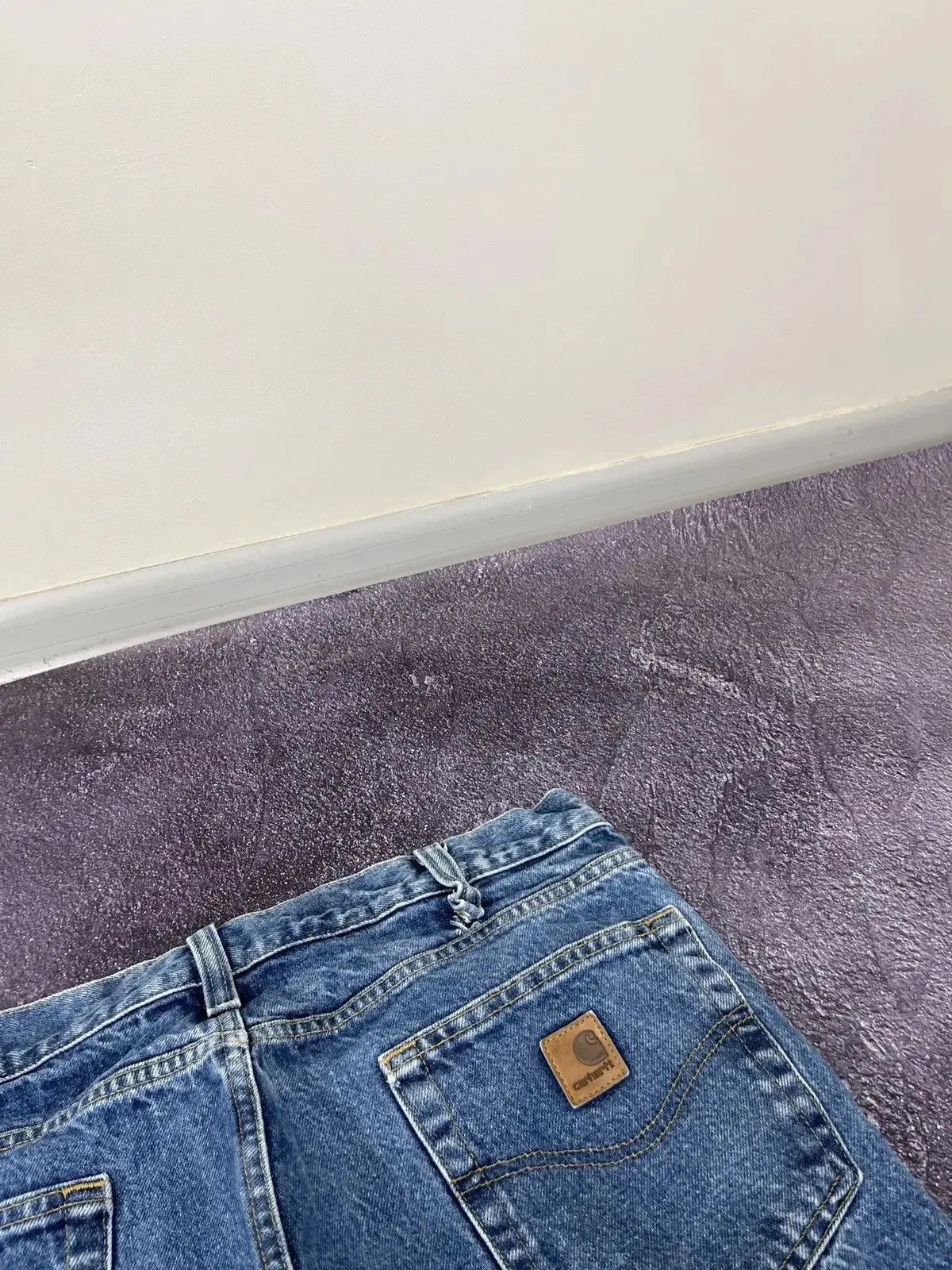 Carhartt Vintage 90s Carhartt Blue Work Denim Hype Baggy Jeans Size US 36 / EU 52 - 5 Thumbnail