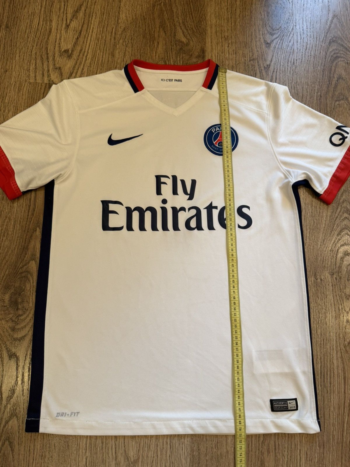 Nike PARIS SAINT-GERMAIN PSG 2015/2016 NIKE FOOTBALL JERSEY SIZ M Size US M / EU 48-50 / 2 - 2 Thumbnail