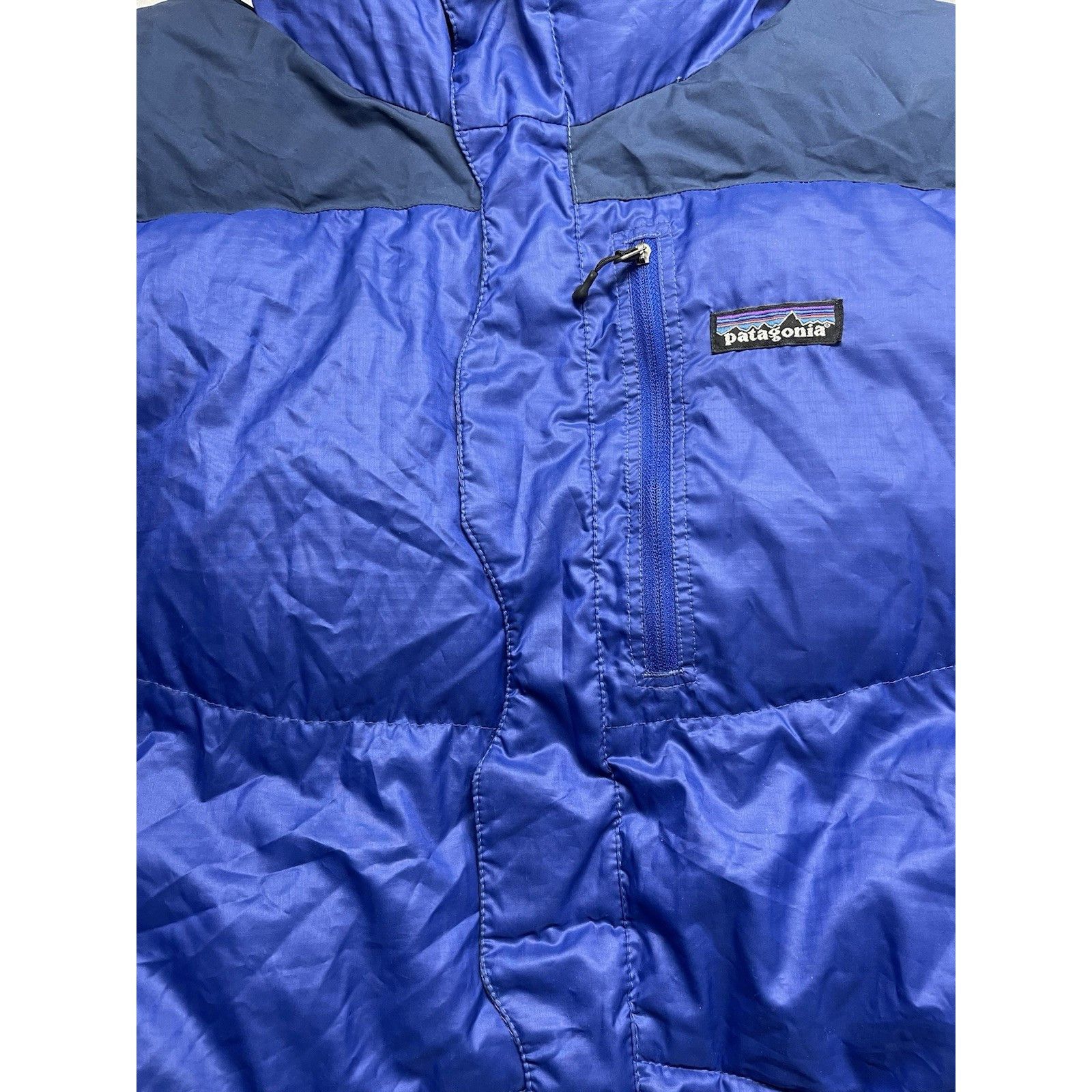Patagonia VINTAGE (2008) PATAGONIA HIMALAYAN BAFFLED PARKA BLUE MEN ME Size US M / EU 48-50 / 2 - 9 Thumbnail