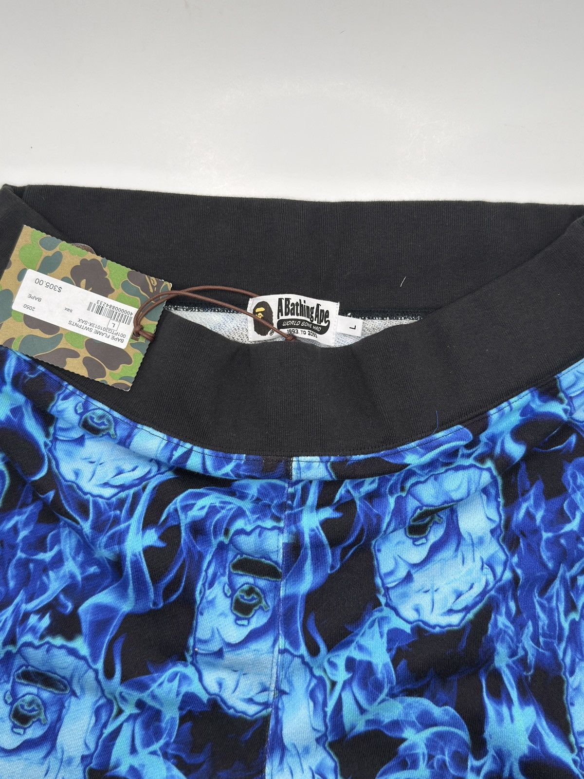 Bape Bape Blue Flame Sweatpants L Size US 31 - 5 Thumbnail