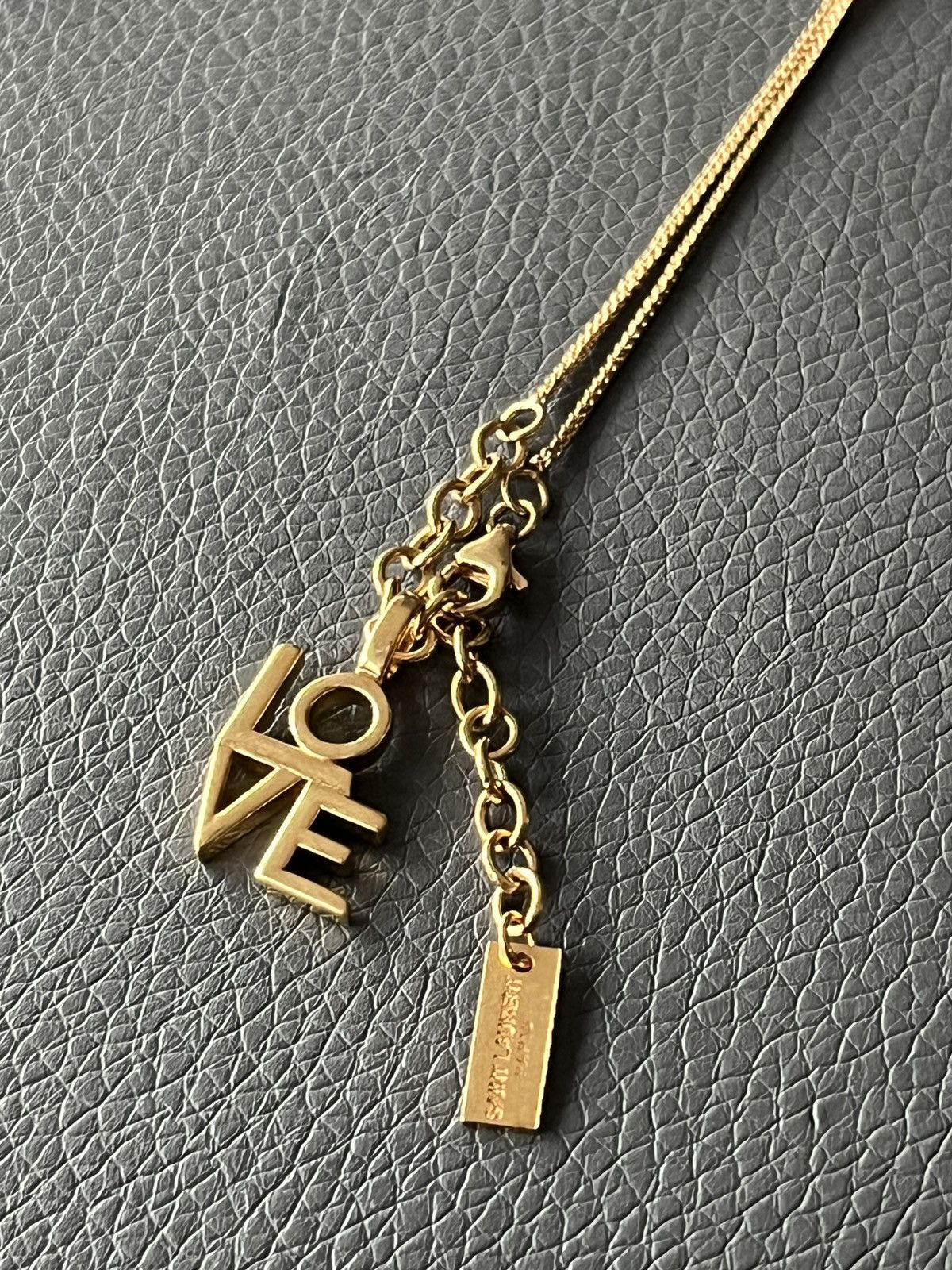 Anthony Vaccarello × Saint Laurent Paris × Yves Saint Laurent Saint Laurent Super Runway Unisex Love Logo Necklace New Size ONE SIZE - 6 Thumbnail