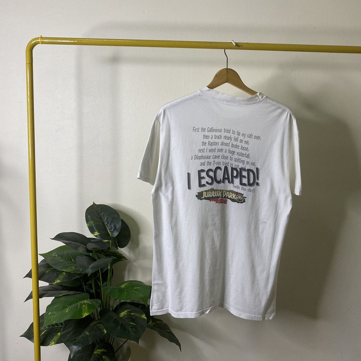 Other Vintage 1990s Jurassic Park The Ride Promo T Shirt Size US M / EU 48-50 / 2 - 3 Thumbnail