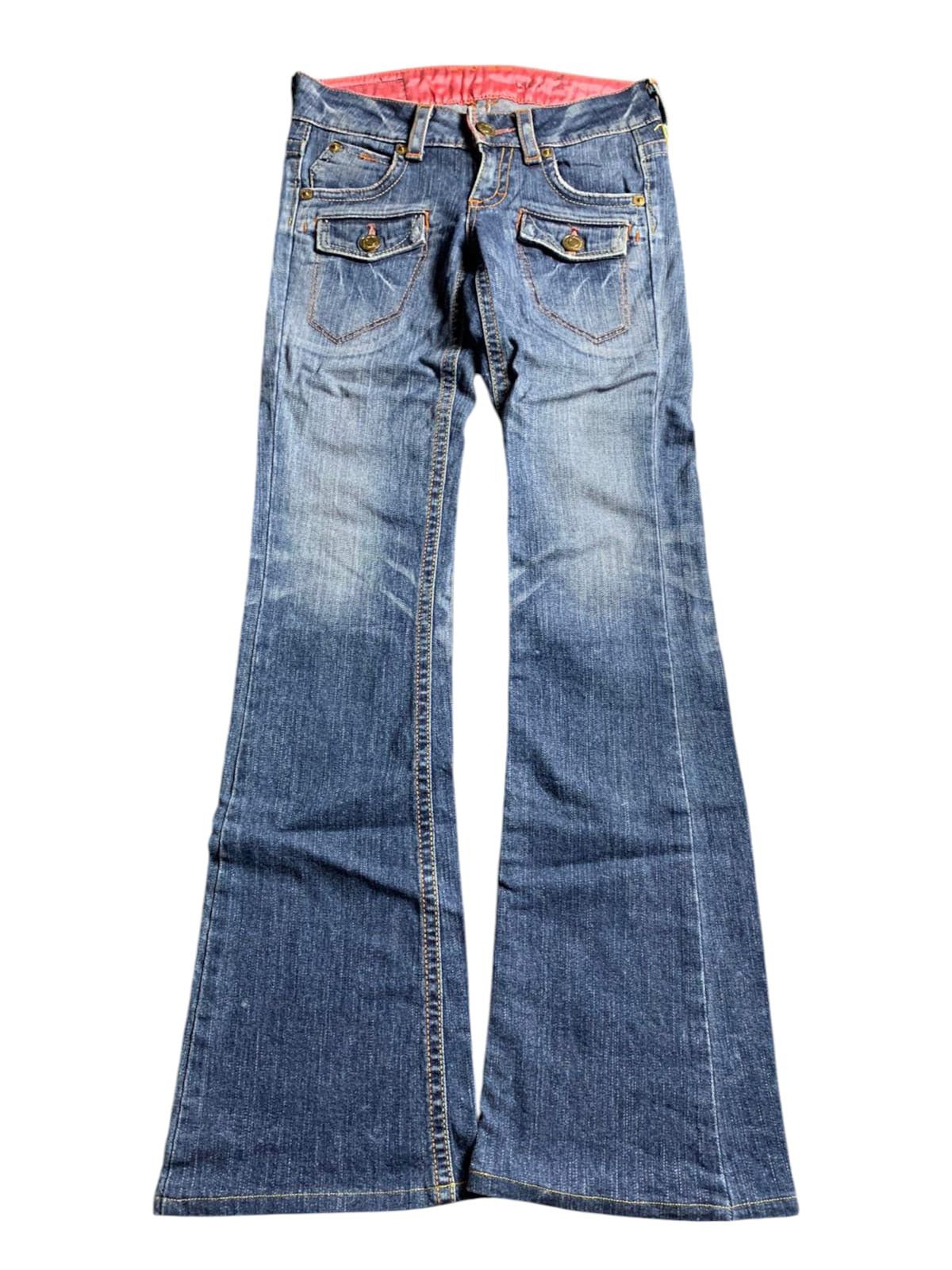 If Six Was Nine × Japanese Brand × Le Grande Bleu (L.G.B.) 2000s Vienus Bliss by Something Edwin Bootcut Jeans Size US 28 / EU 44 - 1 Thumbnail