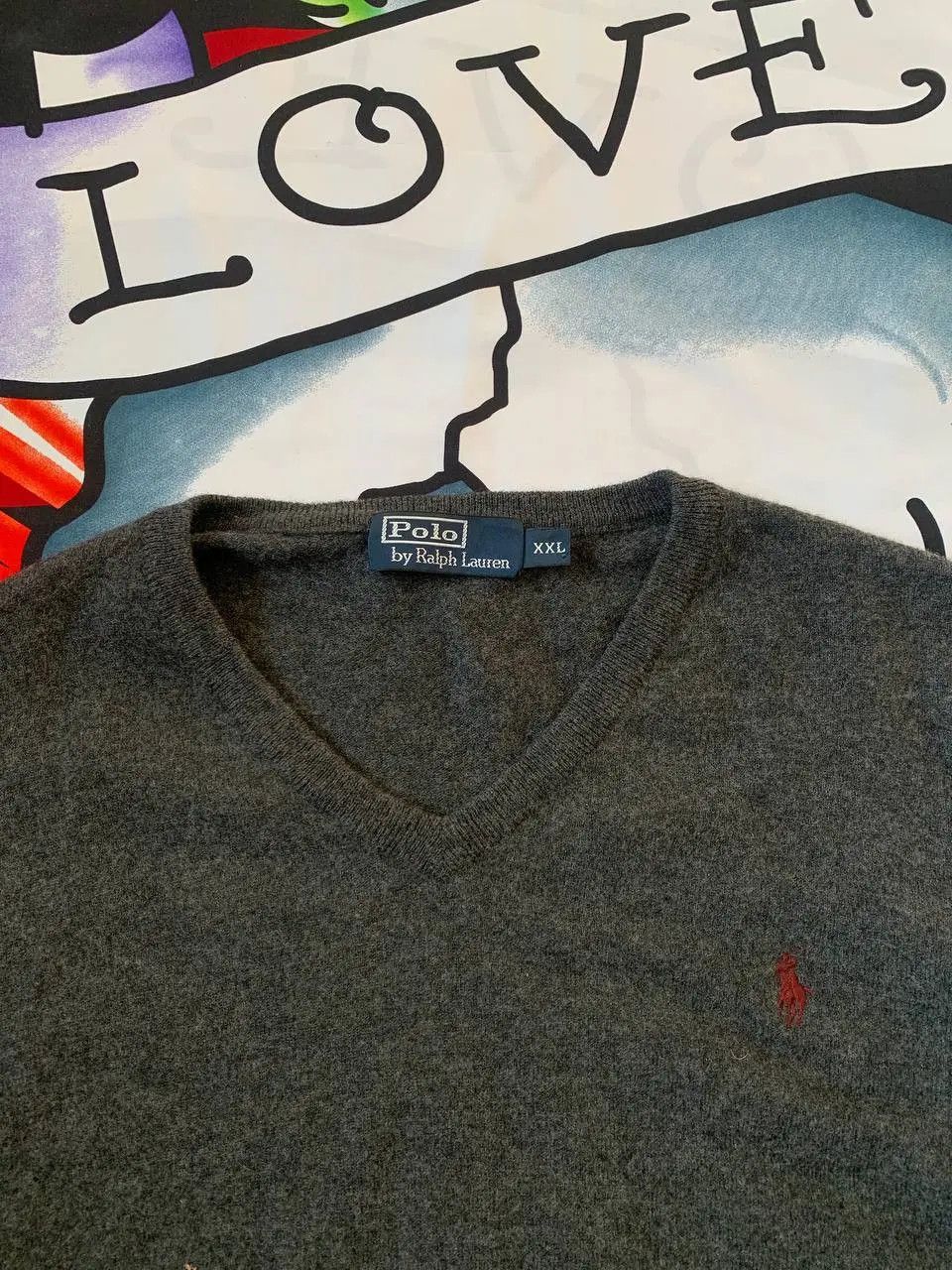 Polo Ralph Lauren Ralph Lauren vintage merino wool grey sweater Size XXL Size US XXL / EU 58 / 5 - 3 Thumbnail