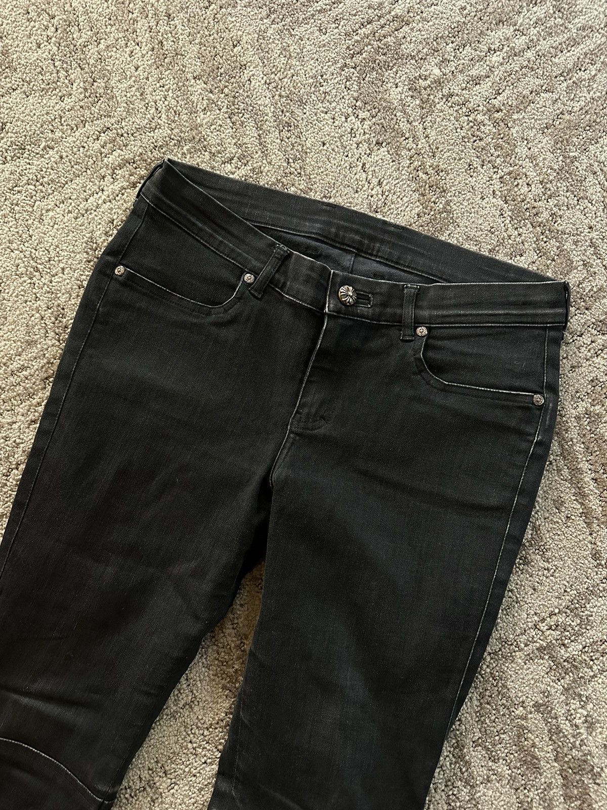 Chrome Hearts Chrome hearts zipper flair denim jeans Size US 28 / EU 44 - 2 Thumbnail