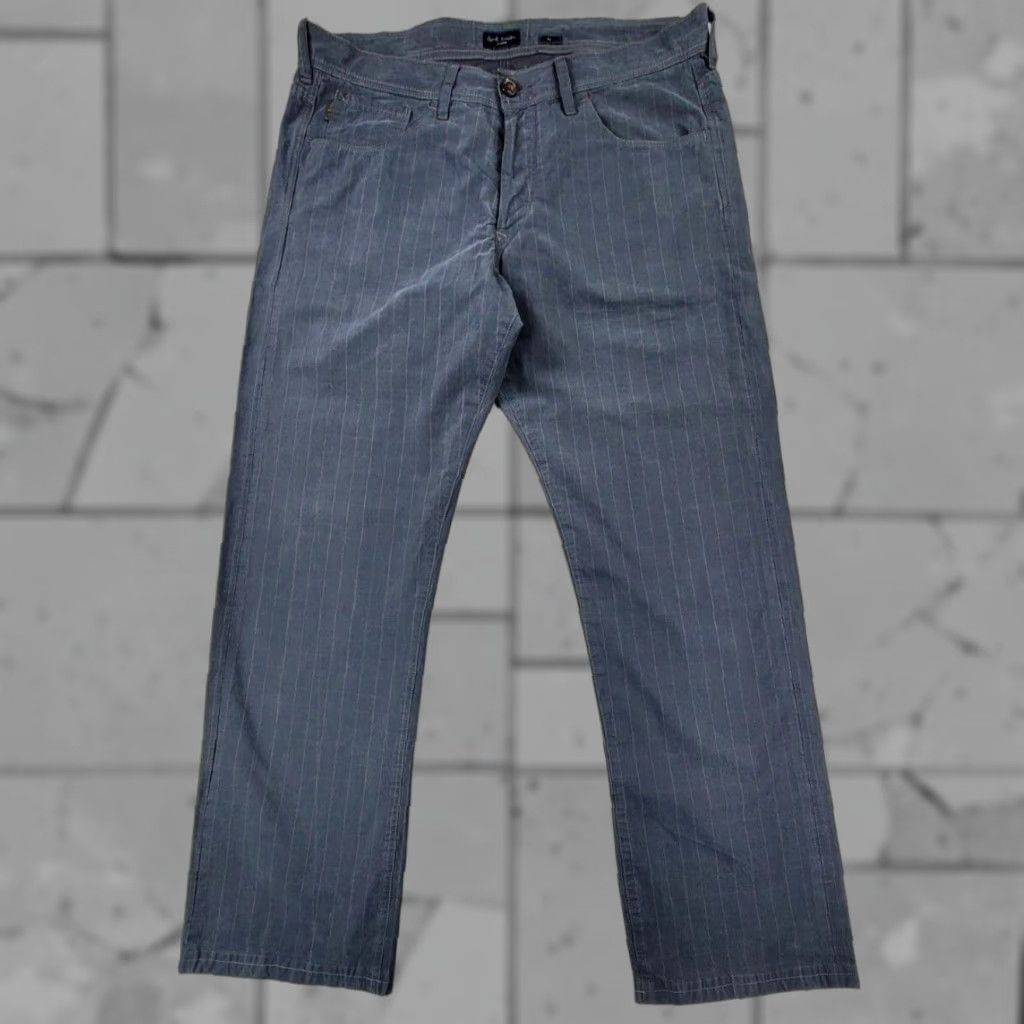 Paul Smith Paul Smith Jeans Cotton Trousers Pants 34x28 Gray Tattersall Check Button Fly Mens Pants Chino Size US 34 / EU 50 - 1 Thumbnail