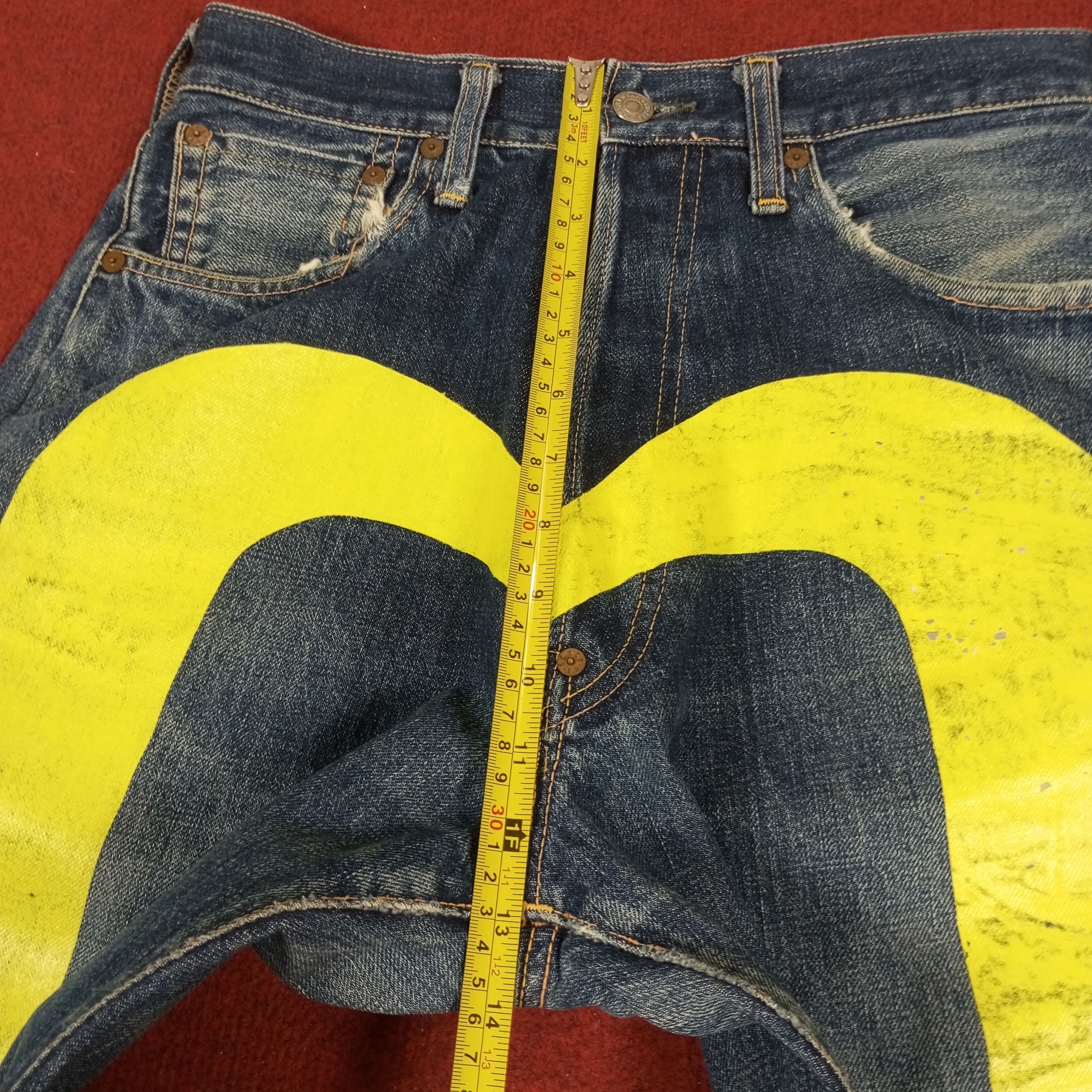 Evisu × Vintage Evis Japanese Brand Fashion Style Custom Daicock Jeans Size US 29 - 8 Thumbnail