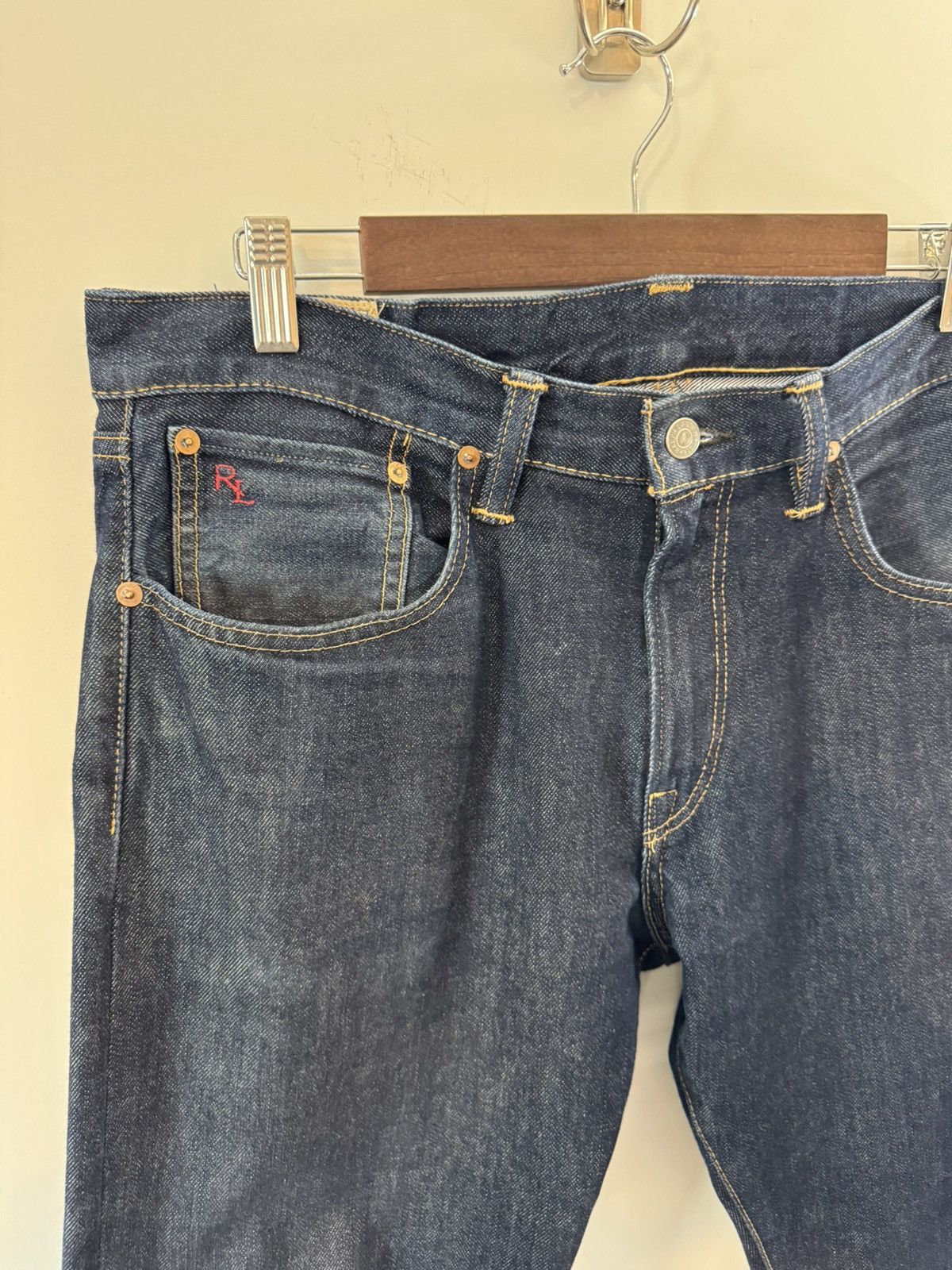 Polo Ralph Lauren Polo Ralph Lauren Hampton Straight Jeans, W35 x L32 Size US 35 - 2 Thumbnail