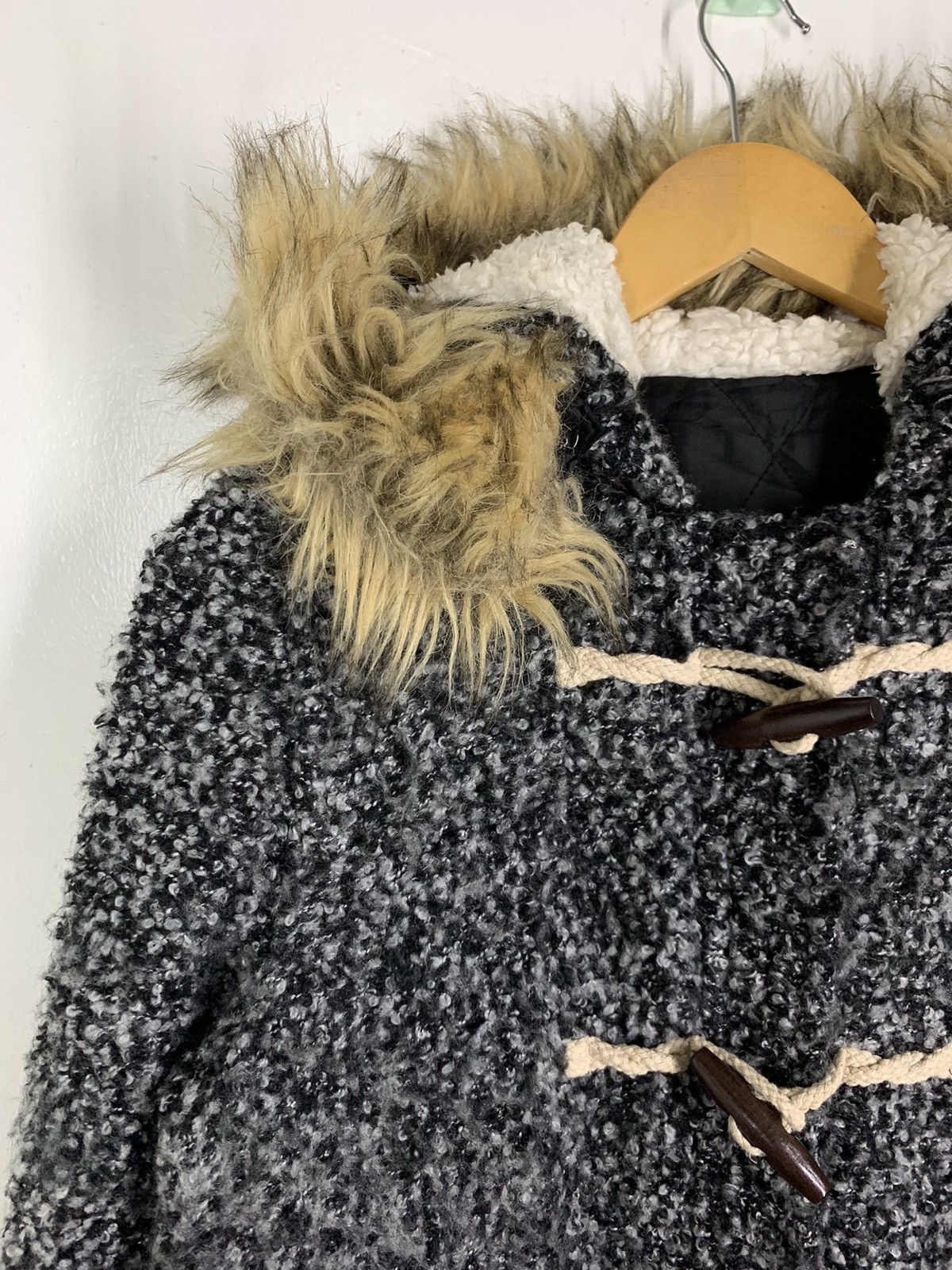 Designer × Japanese Brand × Vintage Vintage Japanese Brand Wool Fur Jacket Size US L / EU 52-54 / 3 - 5 Thumbnail