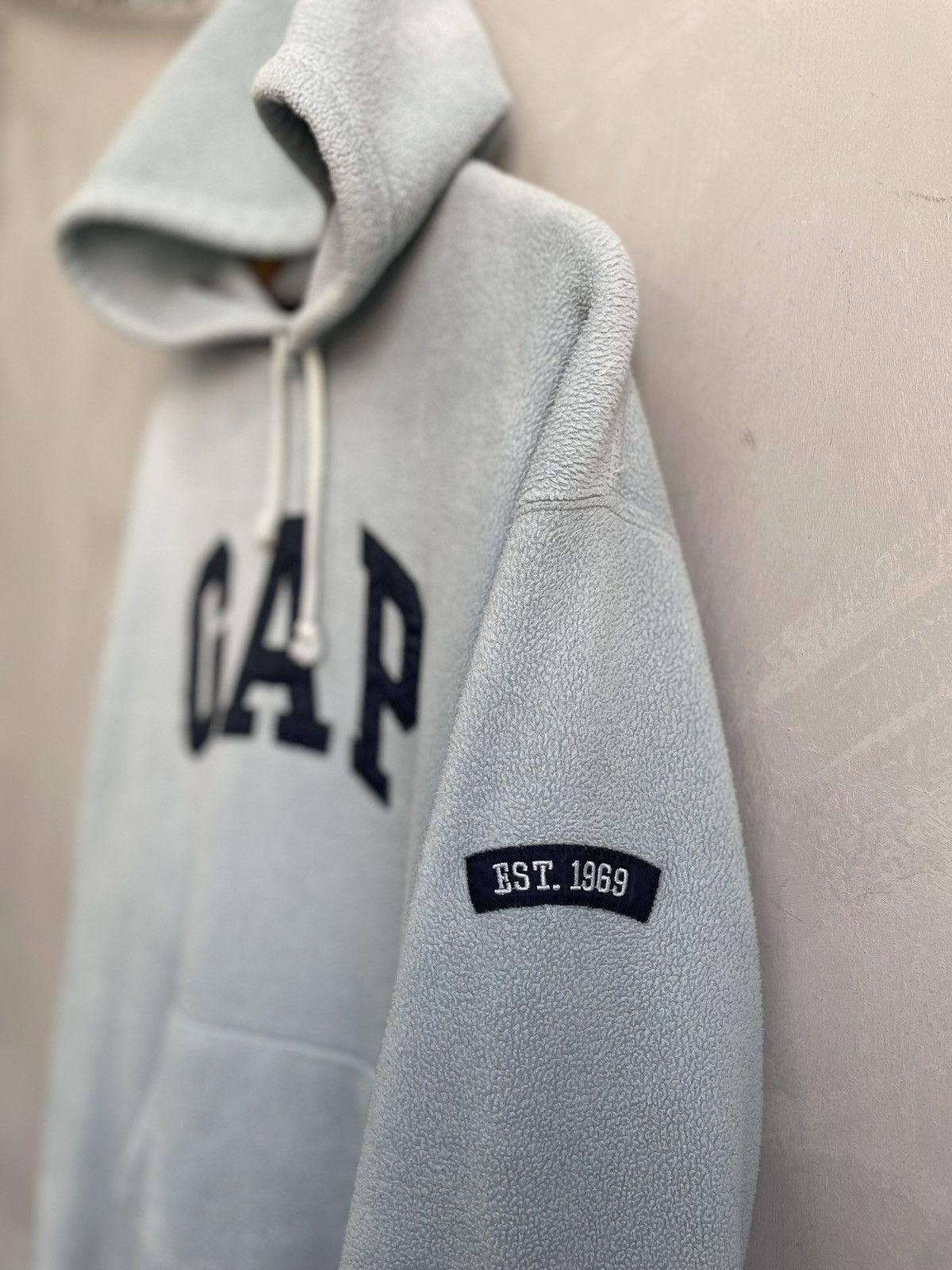 Gap GAP blue Fleece yeezy style boxy fit hoodie y2k Size US L / EU 52-54 / 3 - 3 Thumbnail