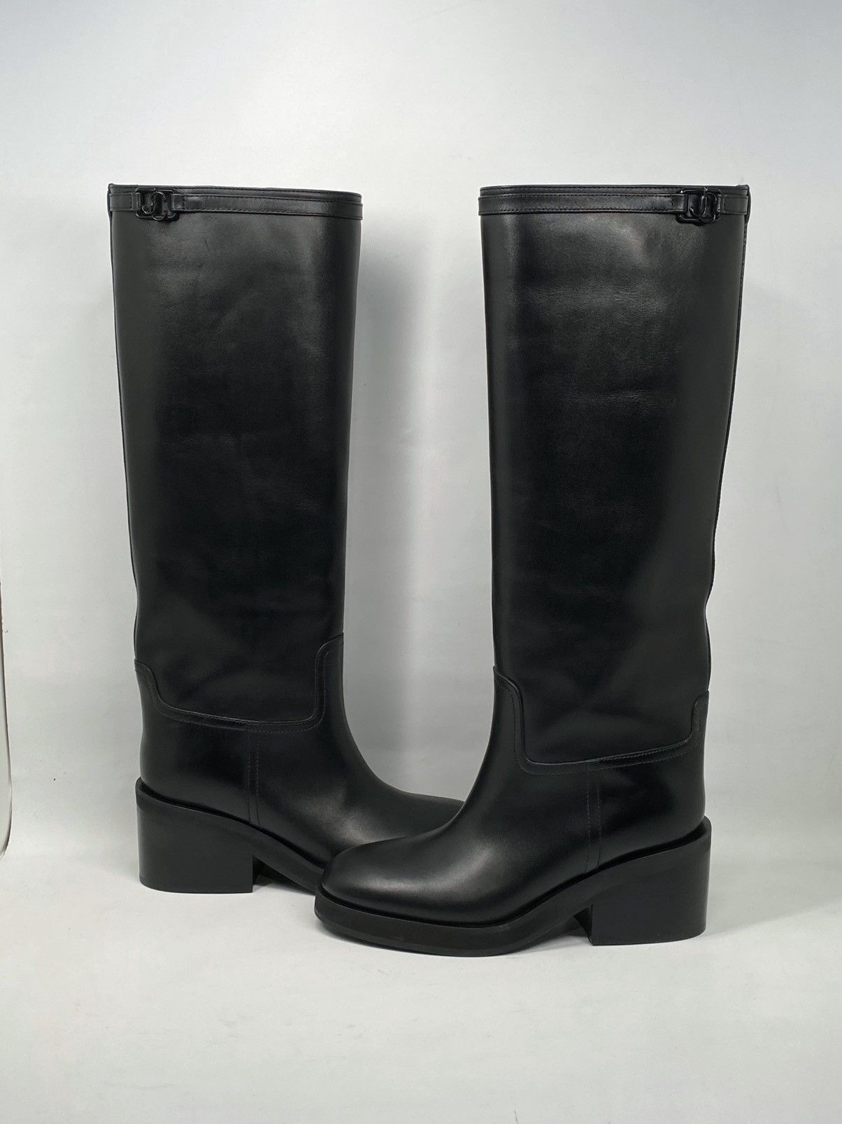 Jimmy Choo Jimmy Choo Yasmin 70 Block Heel Leather Boots size 36 Size US 6 / IT 36 - 1 Thumbnail