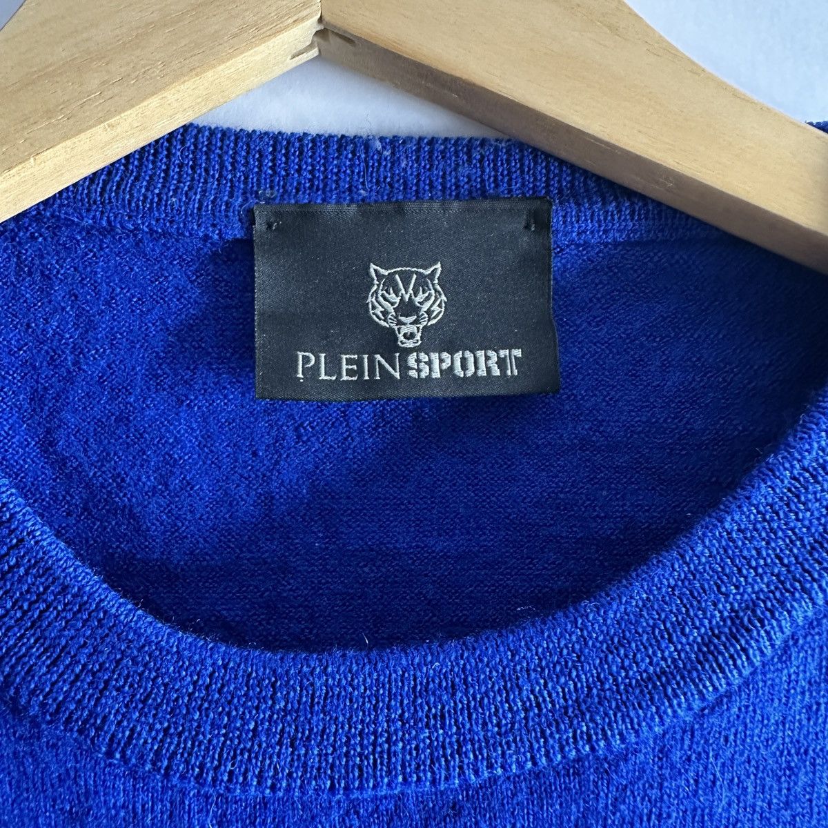 Philipp Plein Plein Sport luxury blue sweater merino wool Size US M / EU 48-50 / 2 - 8 Thumbnail