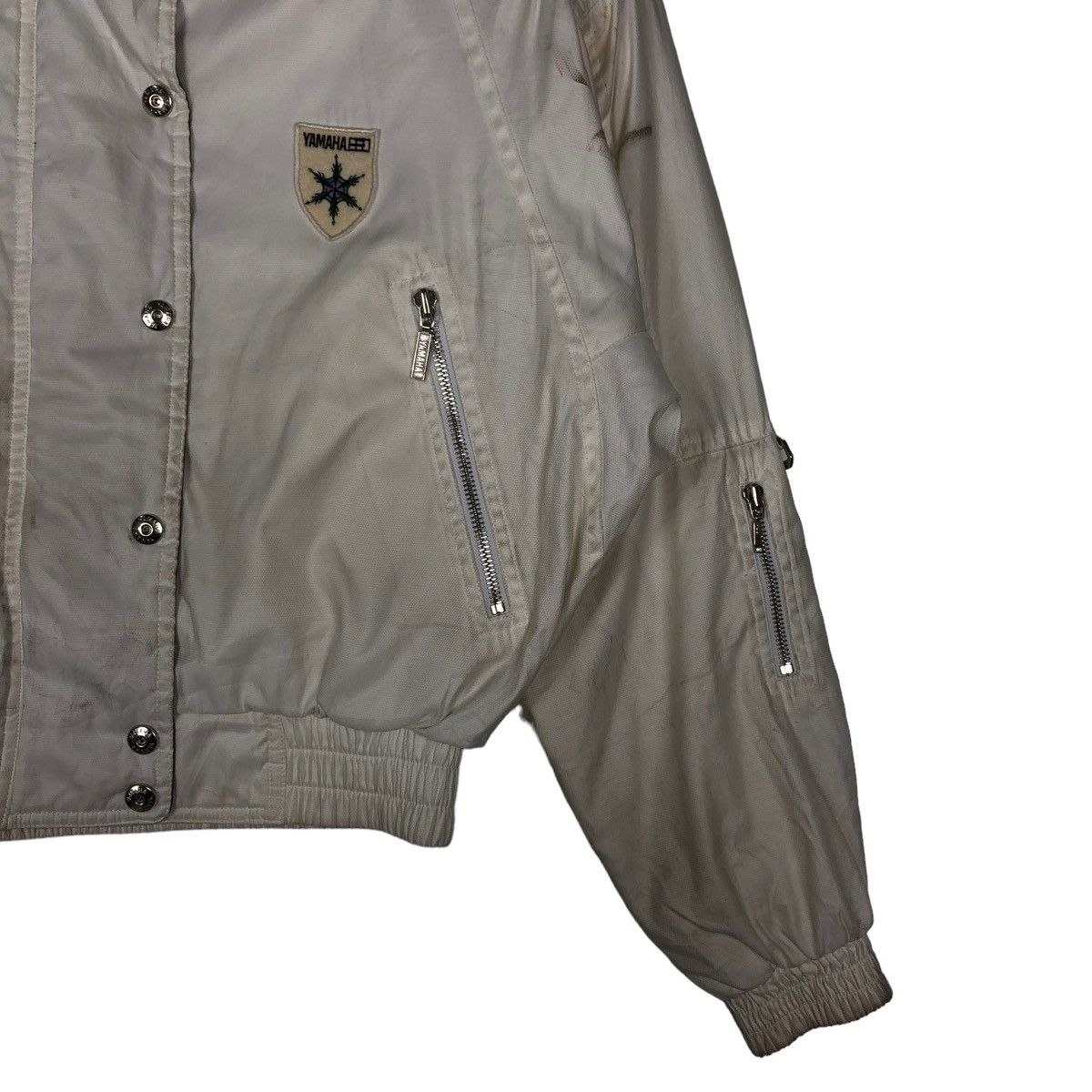 Japanese Brand 🔥Vintage Cropped Bomber Ski Jacket Racing Yamaha Japan Size US M / EU 48-50 / 2 - 7 Thumbnail