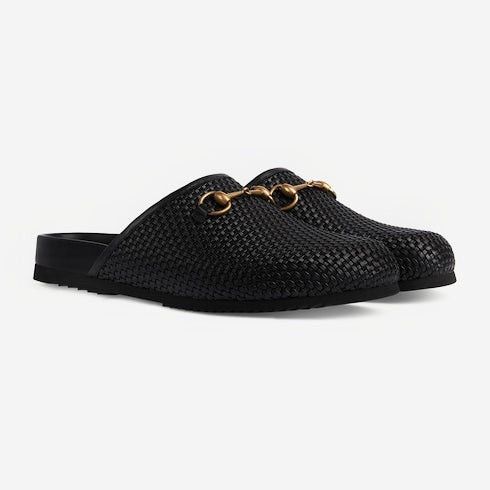 Gucci o1mt1gz0325 Horsebit Slippers in Black Size US 6.5 / EU 39-40 - 2 Thumbnail