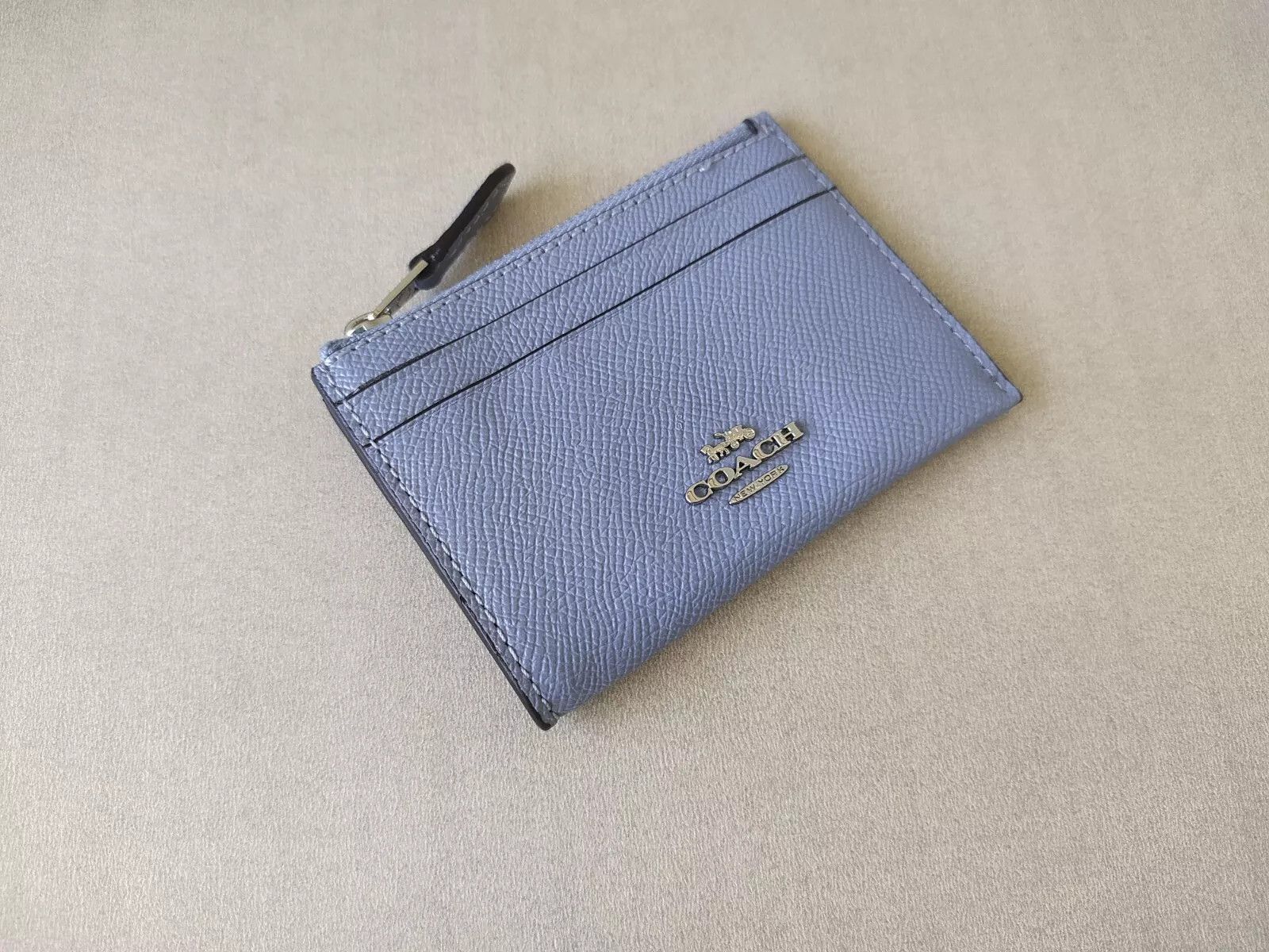 Coach Coach Mini Skinny ID zip CardCase cross grain leather T 9135 Size ONE SIZE - 8 Thumbnail