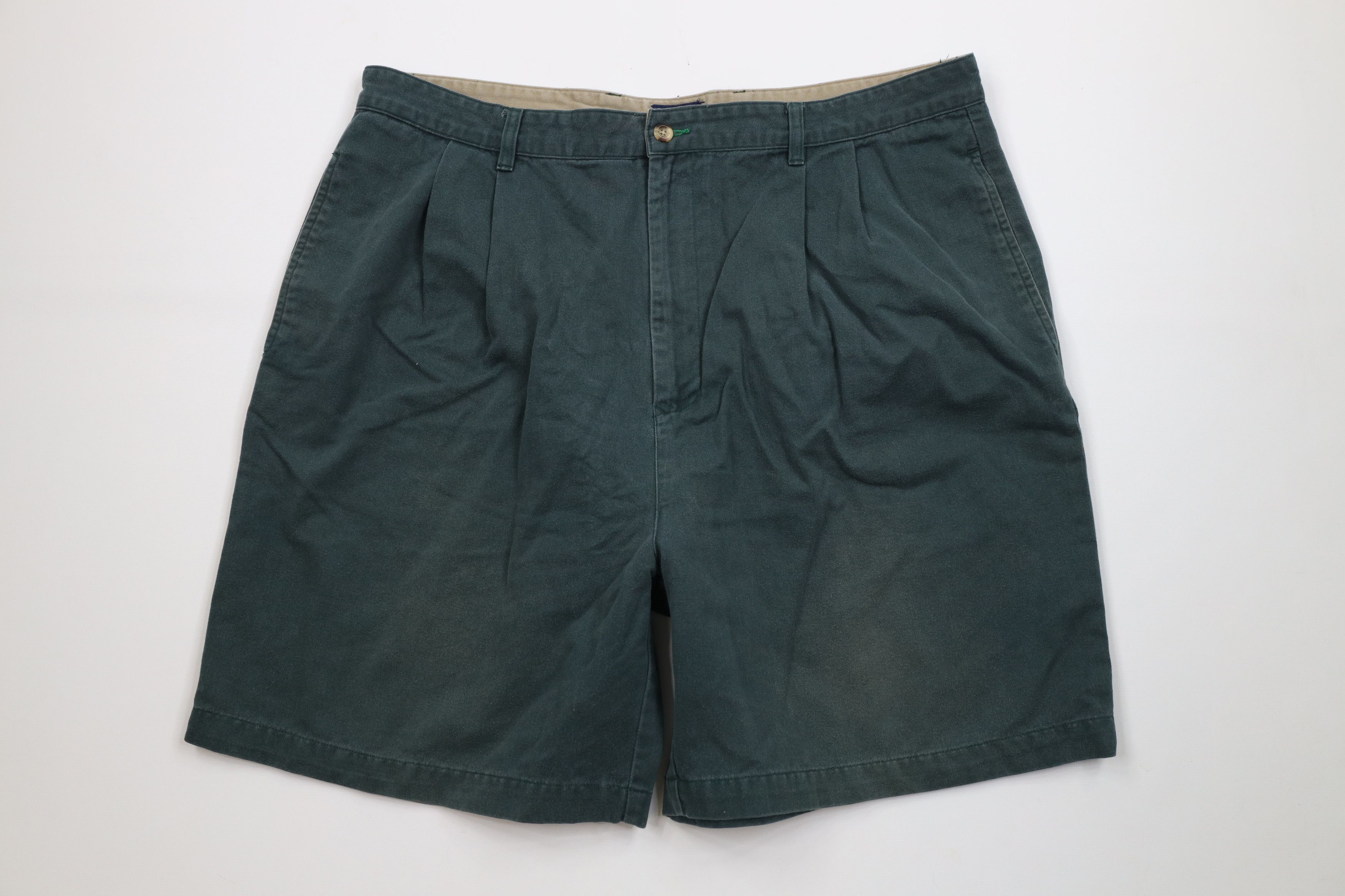 Tommy Hilfiger Vintage 90s Tommy Hilfiger Above Knee Chino Shorts Green Size US 40 / EU 56 - 1 Thumbnail