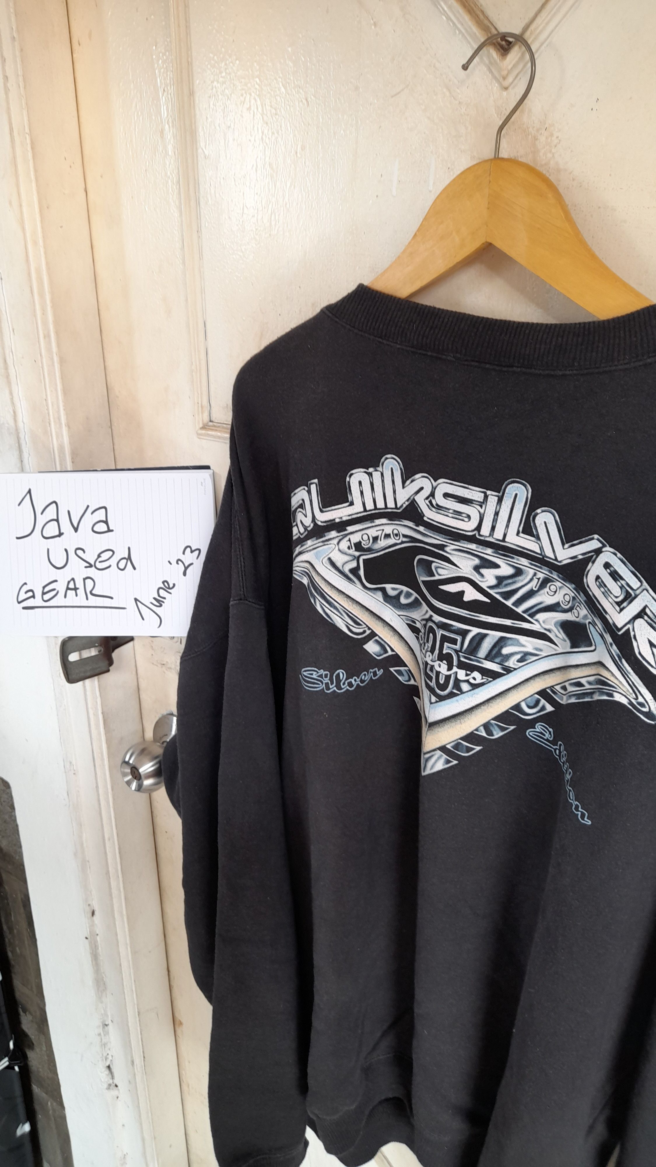 Quiksilver × Vintage Vintage Sweatshirt Quiksilver 25th Anniversary Edition Size US XL / EU 56 / 4 - 2 Thumbnail