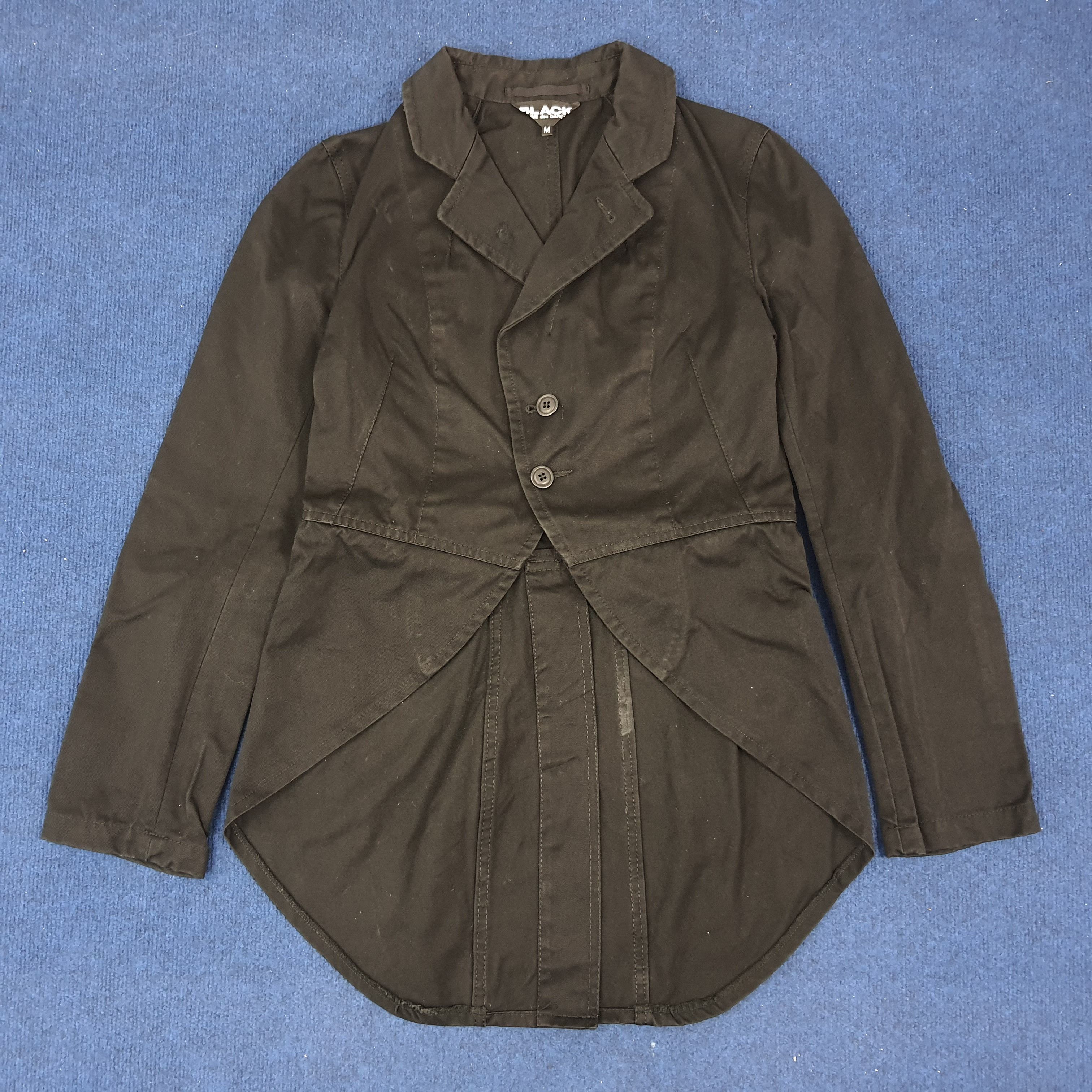 Comme des Garcons Black × Japanese Brand × Vintage Vintage Comme Des Garcons BLACK Japan Tailcoat Jacket Size US XS / EU 42 / 0 - 1 Thumbnail