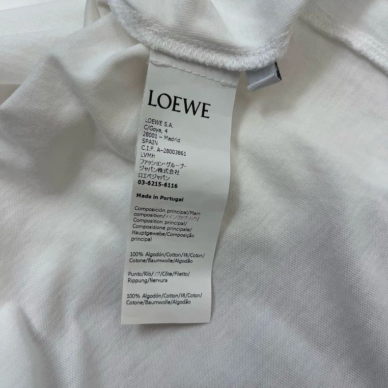 Loewe LOEWE White balloon flower embroidered logo short sleeve T Size XS / US 0-2 / IT 36-38 - 7 Thumbnail