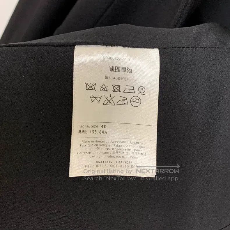 Valentino Valentino Black wool coat Size S / US 4 / IT 40 - 4 Thumbnail