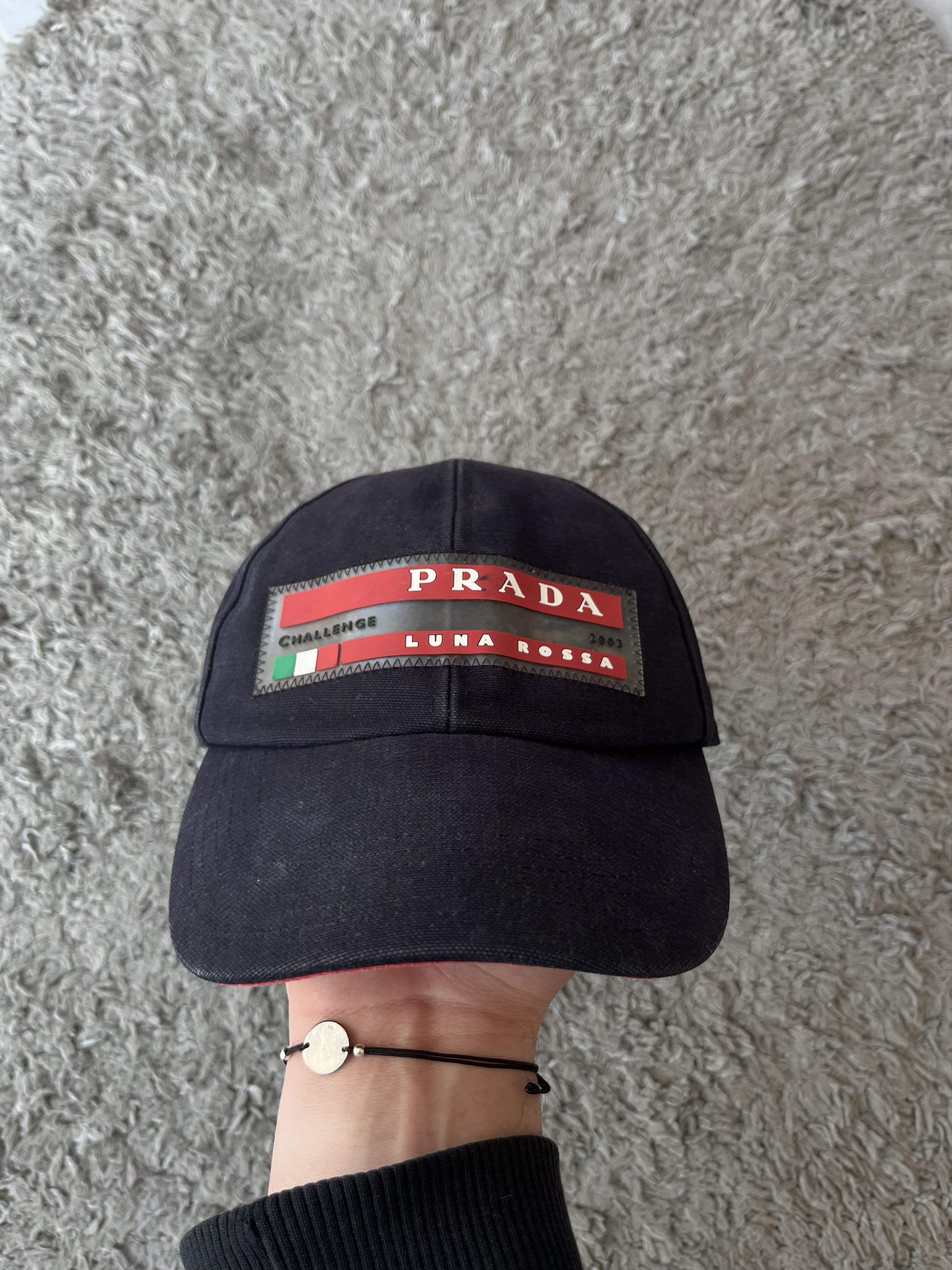 Prada PRADA Luna Rossa CHALLENGE 2003 Vintage Cap Big Logo Size ONE SIZE - 2 Thumbnail