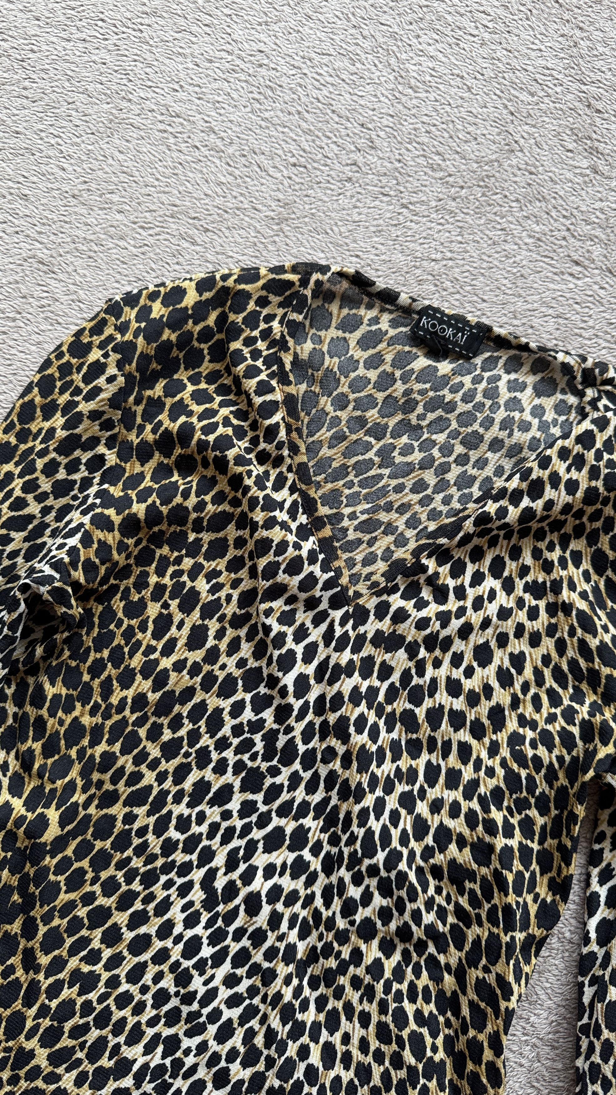 Hysteric Glamour Leopard Animal Pattern Longsleeve Mesh Tank Top Cavalli Vibe Size M / US 6-8 / IT 42-44 - 3 Thumbnail