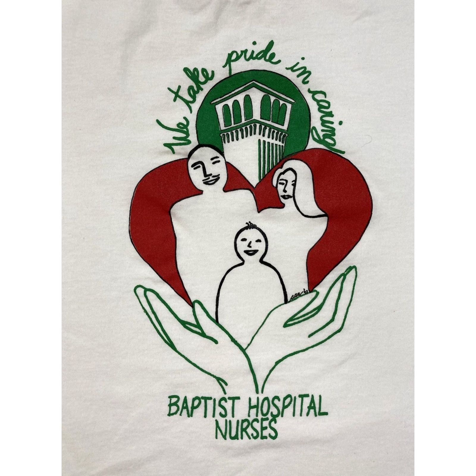 Fruit Of The Loom VINTAGE Fruit of the Loom T-Shirt Men M White 1992 USA Nurses 90s Graphic Print Short Sleeve Crew Neck Sing le Stitch Size US M / EU 48-50 / 2 - 2 Thumbnail
