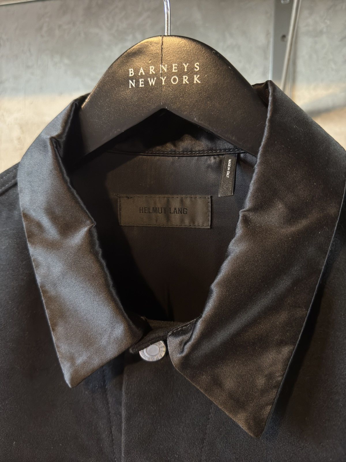 Helmut Lang Satin Collar Trucker Jacket Size US L / EU 52-54 / 3 - 3 Thumbnail