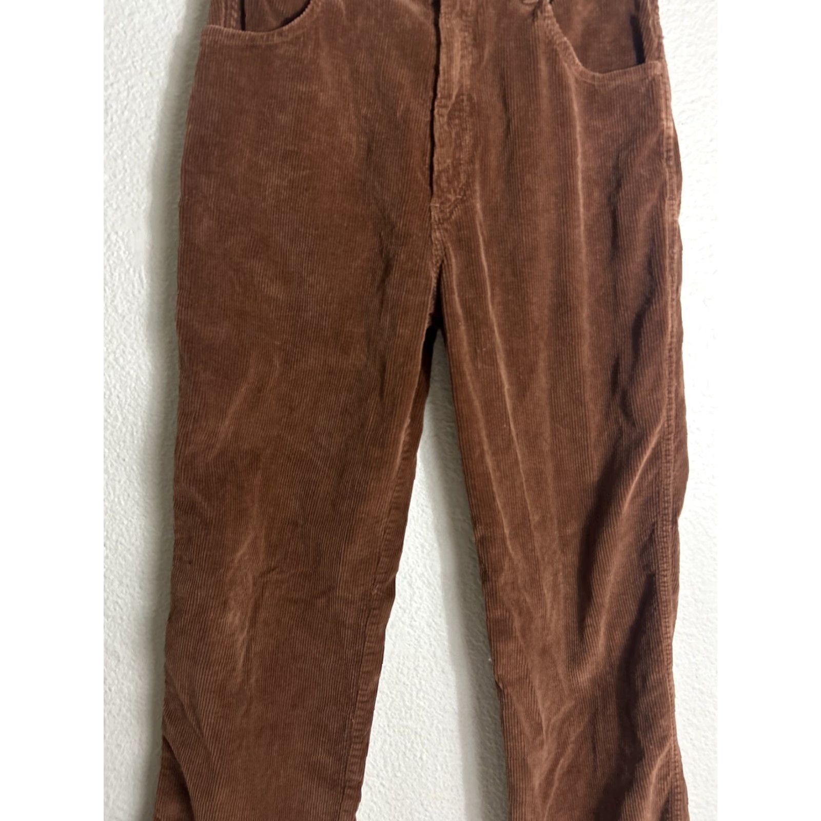 Sears VINTAGE Sears Women’s Pants Brown Corduroy 14 Zipper Broken 30x30 Size 36" / US 14 / IT 50 - 3 Thumbnail