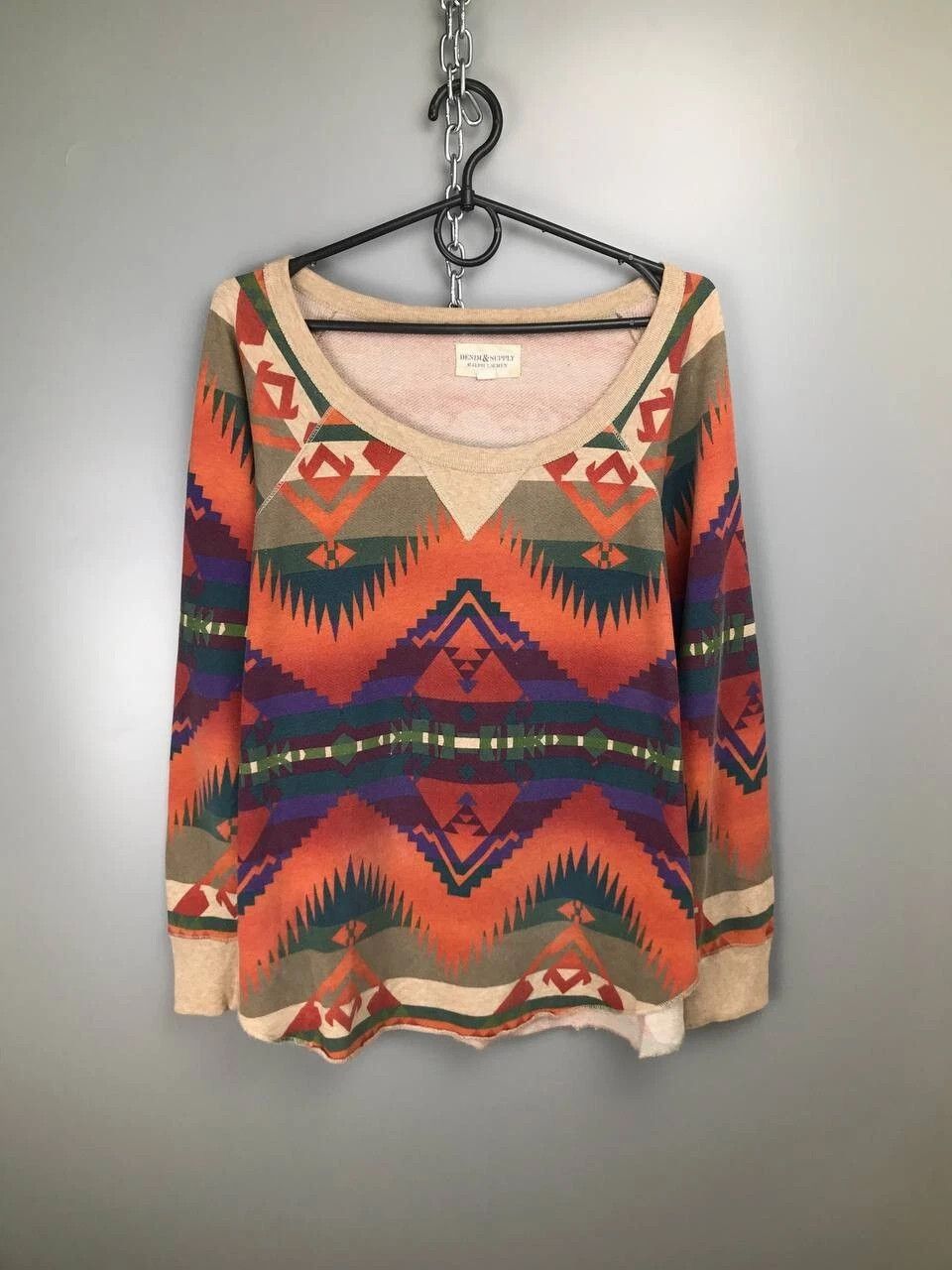 Denim & Supply Ralph Lauren Ralph Lauren Denim Supply Aztec Print Jumper Crew Neck Size M / US 6-8 / IT 42-44 - 1 Thumbnail
