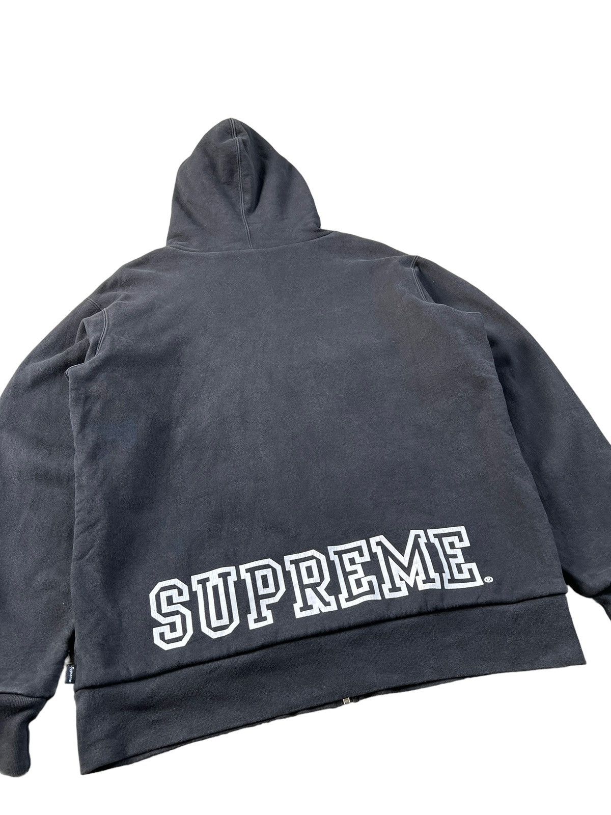 Supreme Supreme Heavyweight Thermal Zipper Sun Faded Hoodie Size US XL / EU 56 / 4 - 4 Thumbnail