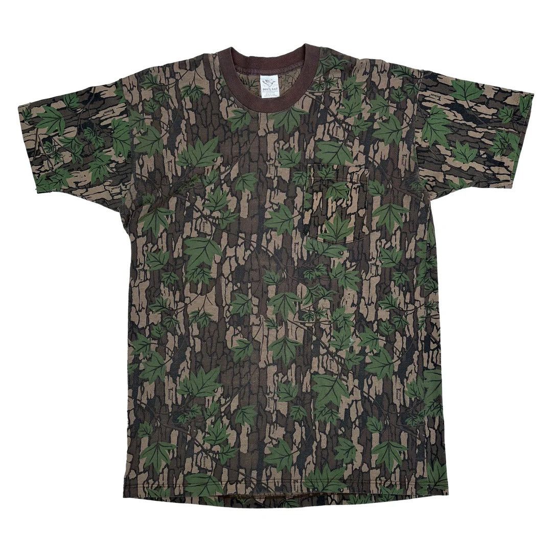 Vintage Trebark Duck Bay 1980 Vintage Camo Camouflage USA T-Shirt Size US L / EU 52-54 / 3 - 1 Thumbnail