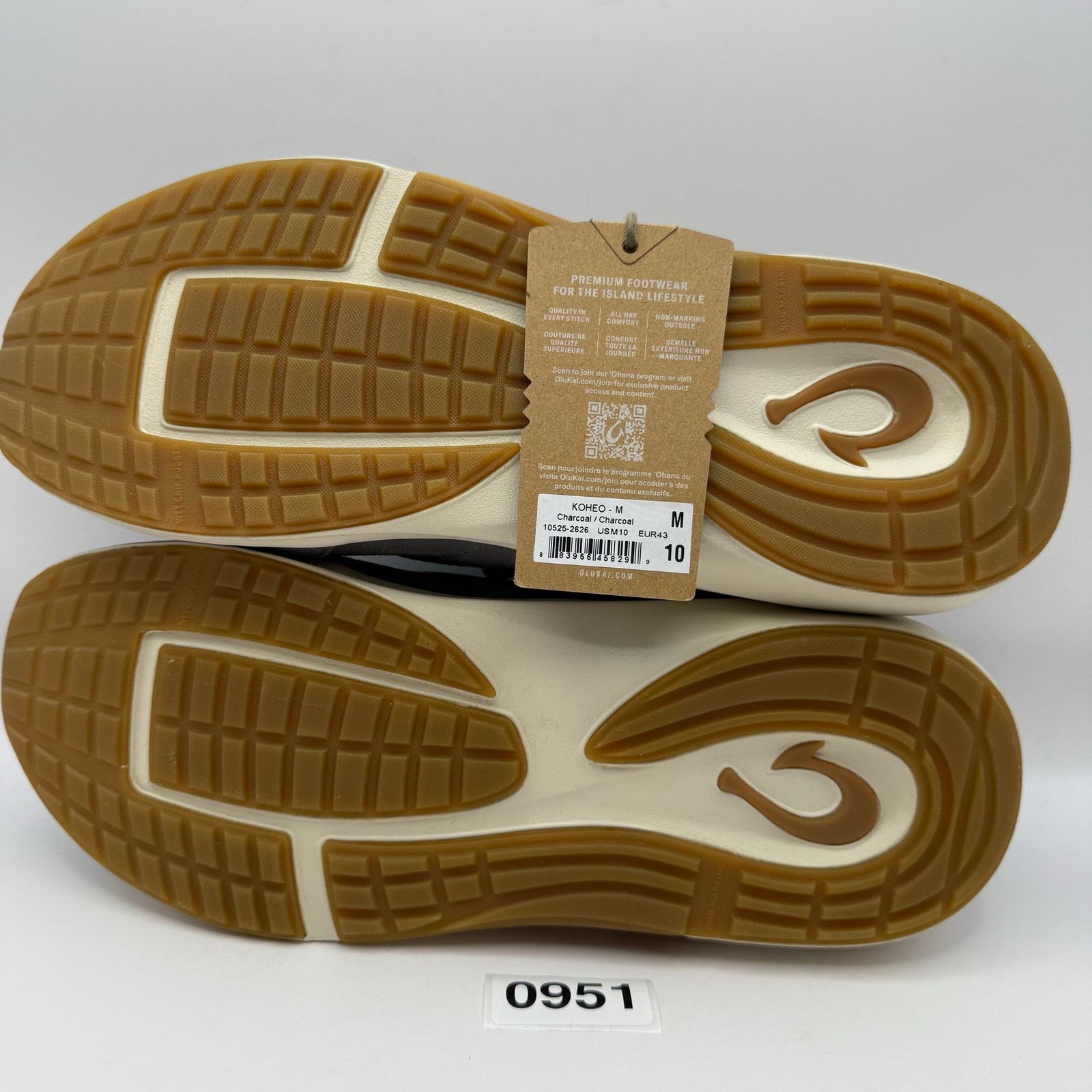 Olukai OLUKAI KOHEO MEN'S 10 GREY SUEDE LEATHER CONVERTIBLE SNEAKER Size US 10 / EU 43 - 5 Thumbnail