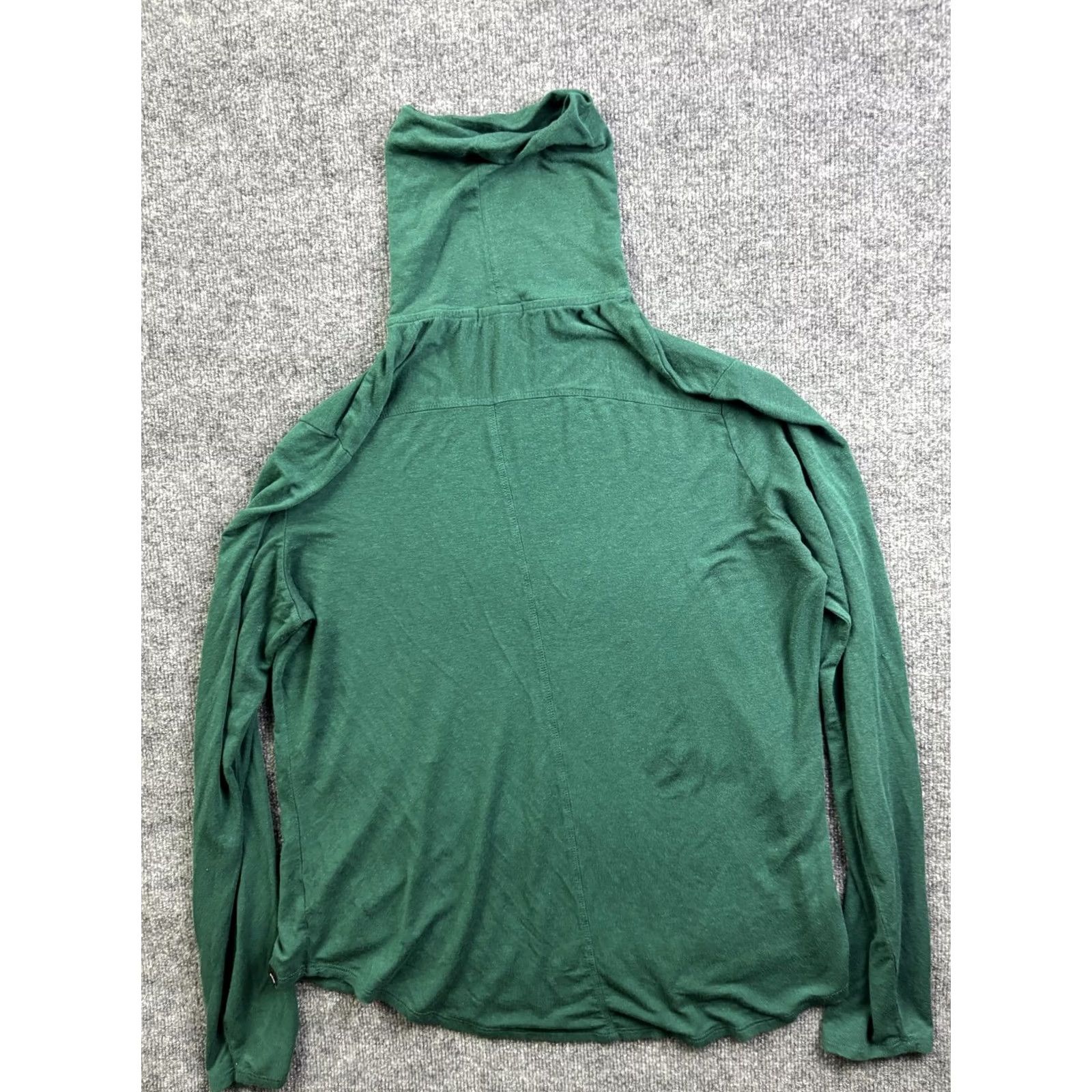 Prana prAna Shirt Womens XL Green Turtleneck Long Sleeve Jersey Top Stretch Size XL / US 12-14 / IT 48-50 - 6 Thumbnail